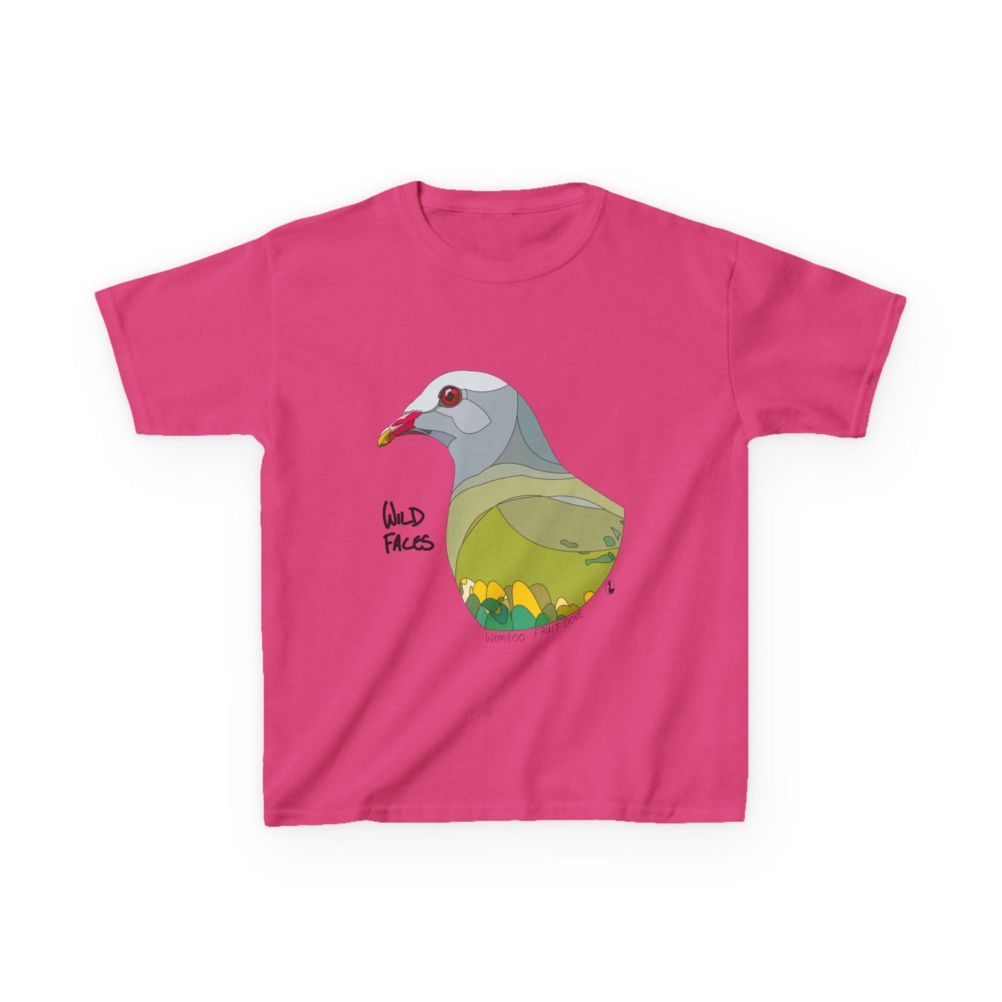 Wompoo Fruit Dove | Kids Heavy Cotton™ Tee