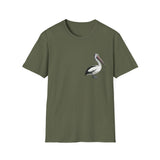 Australian Pelican - Small design - Unisex Softstyle T-Shirt