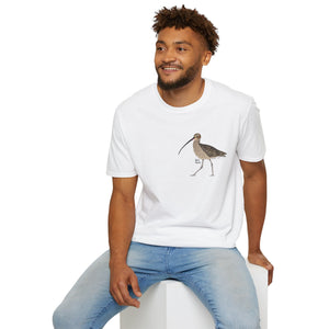 Eastern Curlew- Small design - Unisex Softstyle T-Shirt Printify
