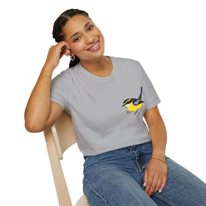 Yellow-breasted Boatbill - Small design - Unisex Softstyle T-Shirt