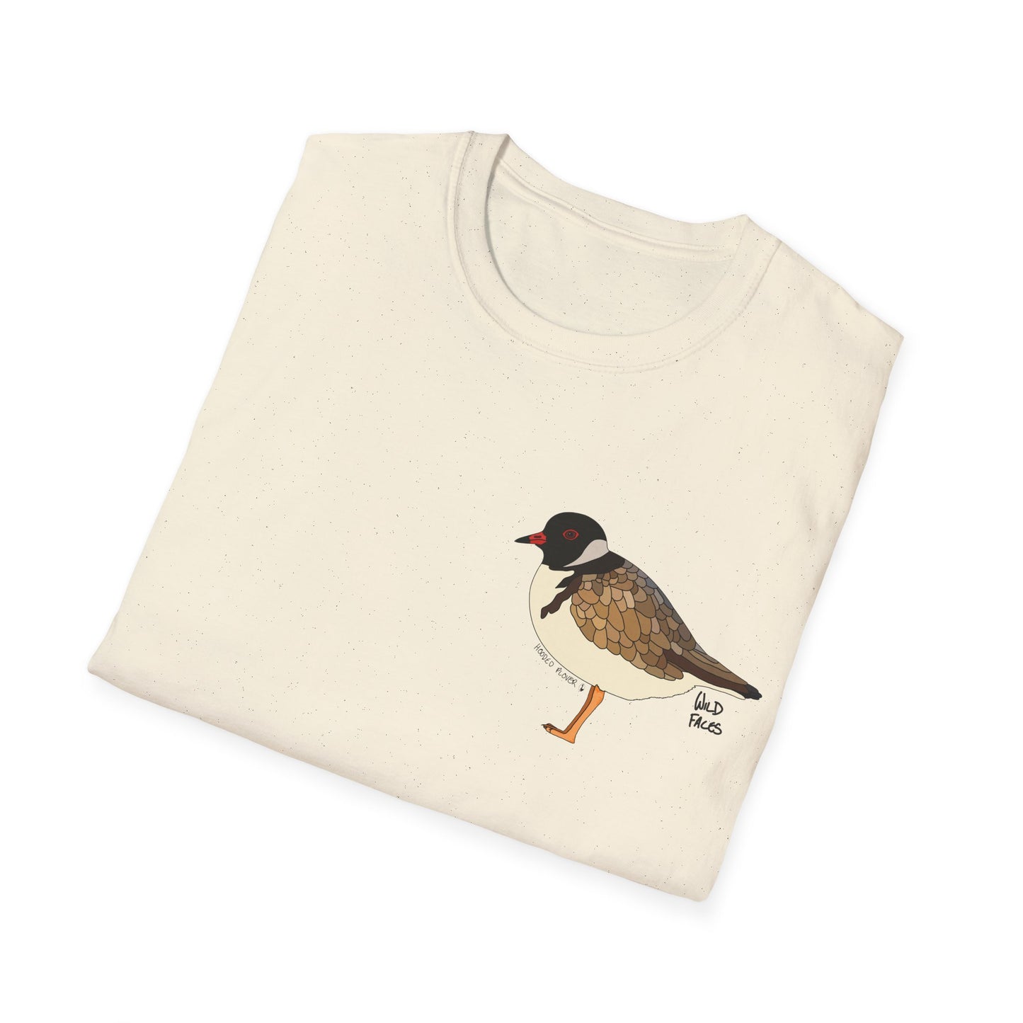 Hooded Plover - Small design - Unisex Softstyle T-Shirt