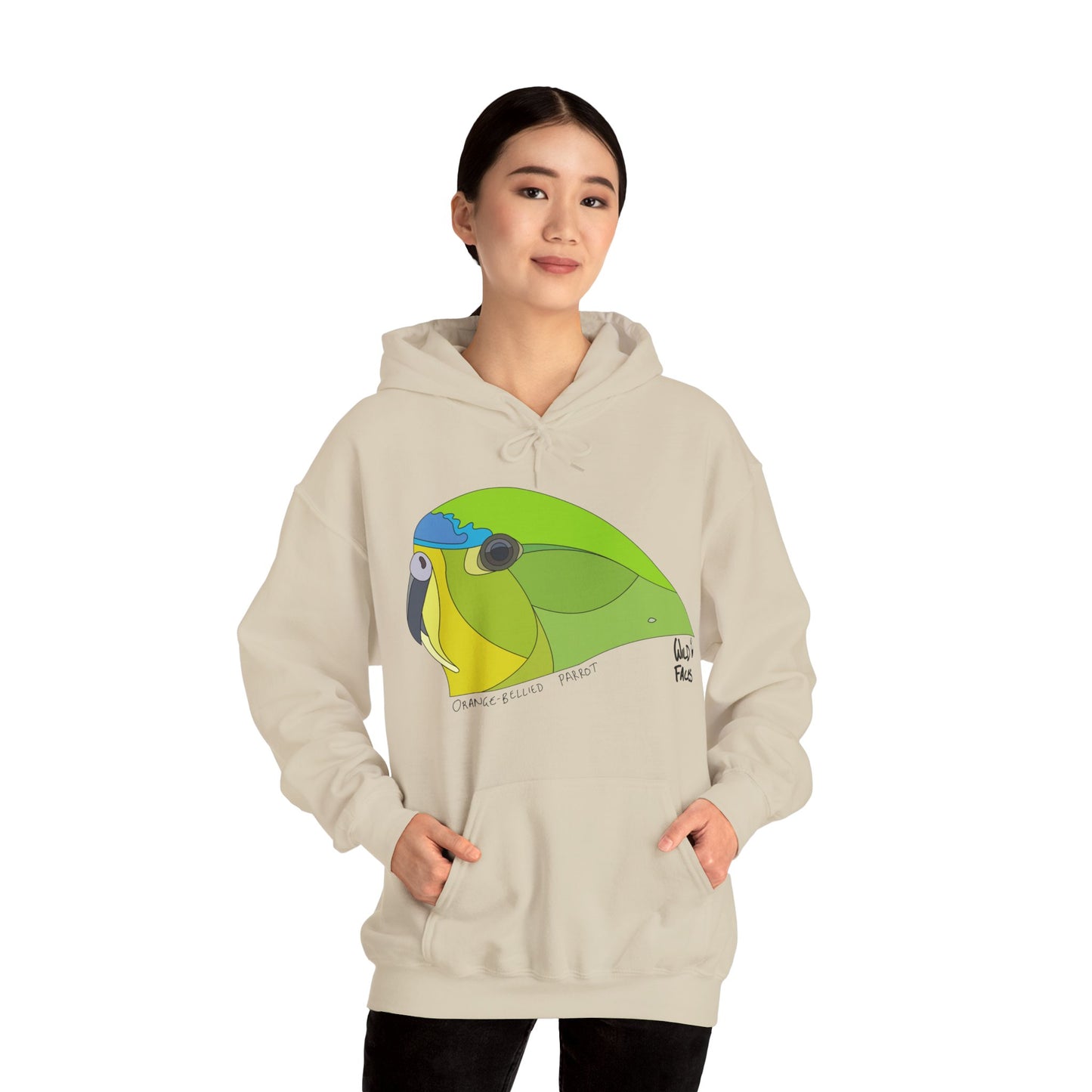 Orange-bellied Parrot | Unisex Heavy Blend™ Hooded Sweatshirt