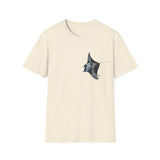 Reef Manta Ray- small design - Unisex Softstyle T-Shirt Printify