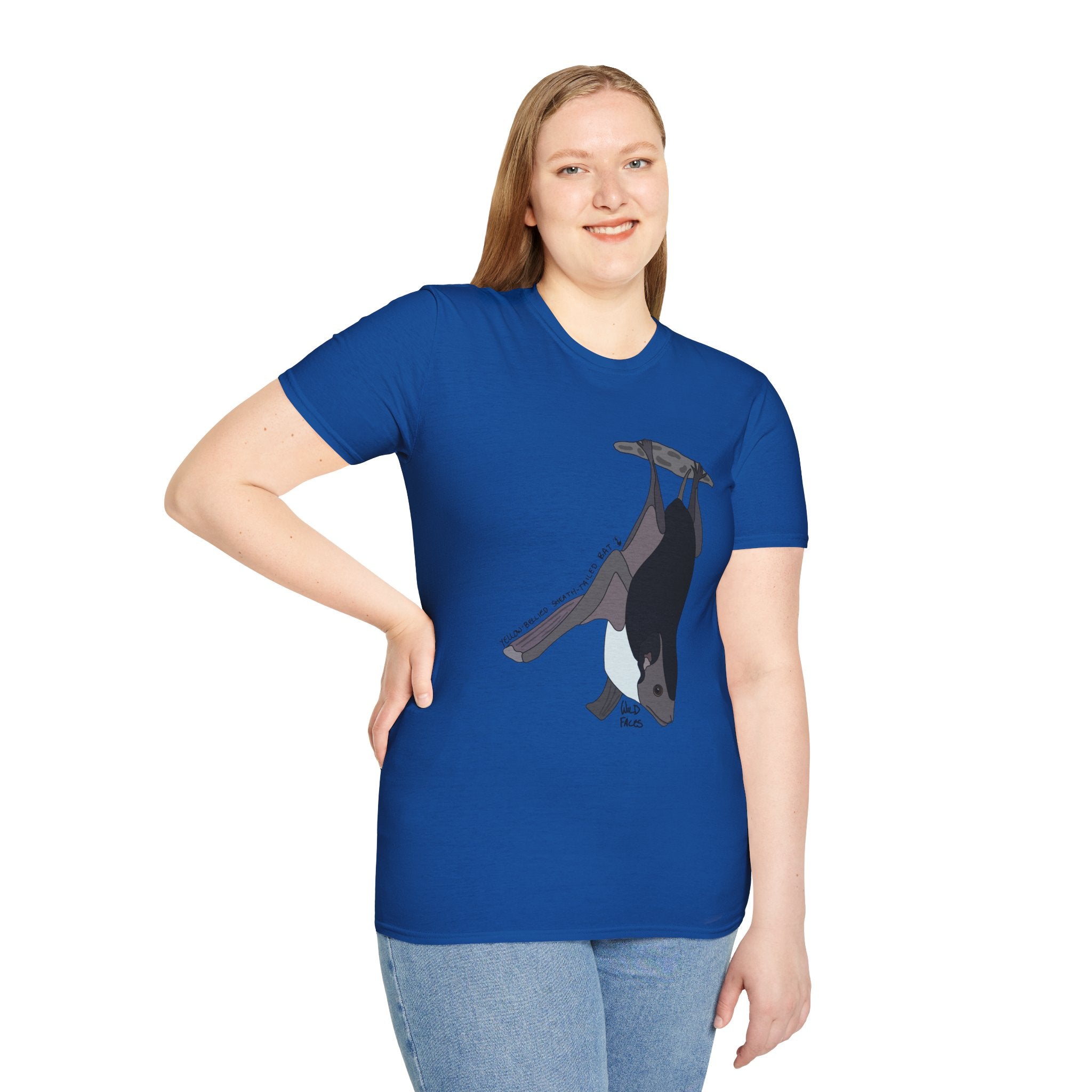 Yellow-bellied Sheath-tailed Bat - Unisex Softstyle T-Shirt - Wild Faces
