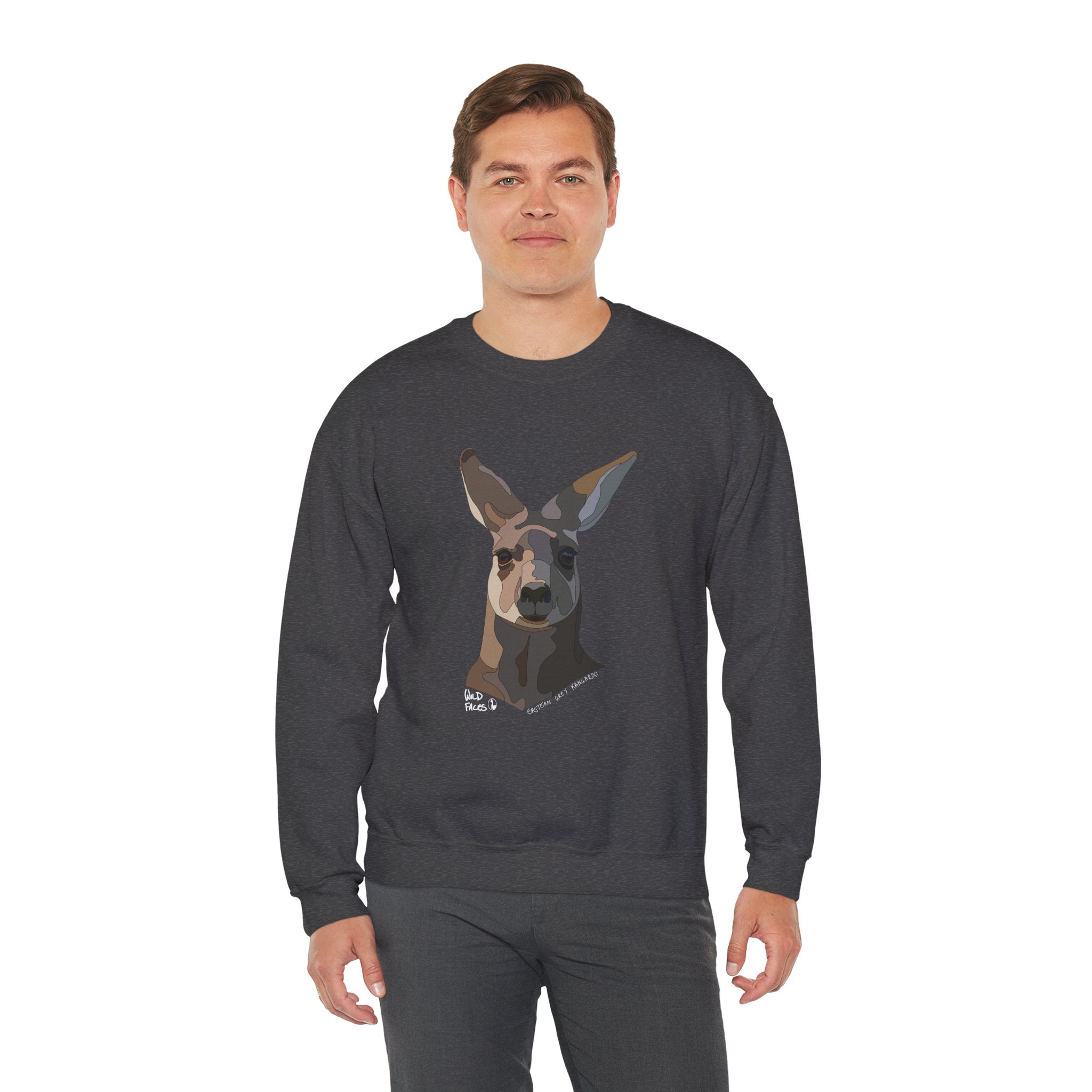 Eastern Grey Sweatshirt (white font) | Unisex Heavy Blend™ Crewneck Printify