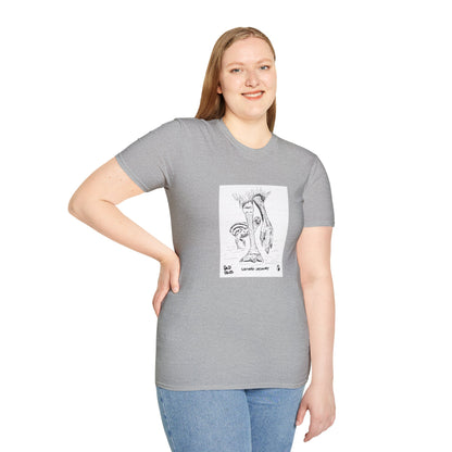 Southern Cassowary with chick - Unisex Softstyle T-Shirt