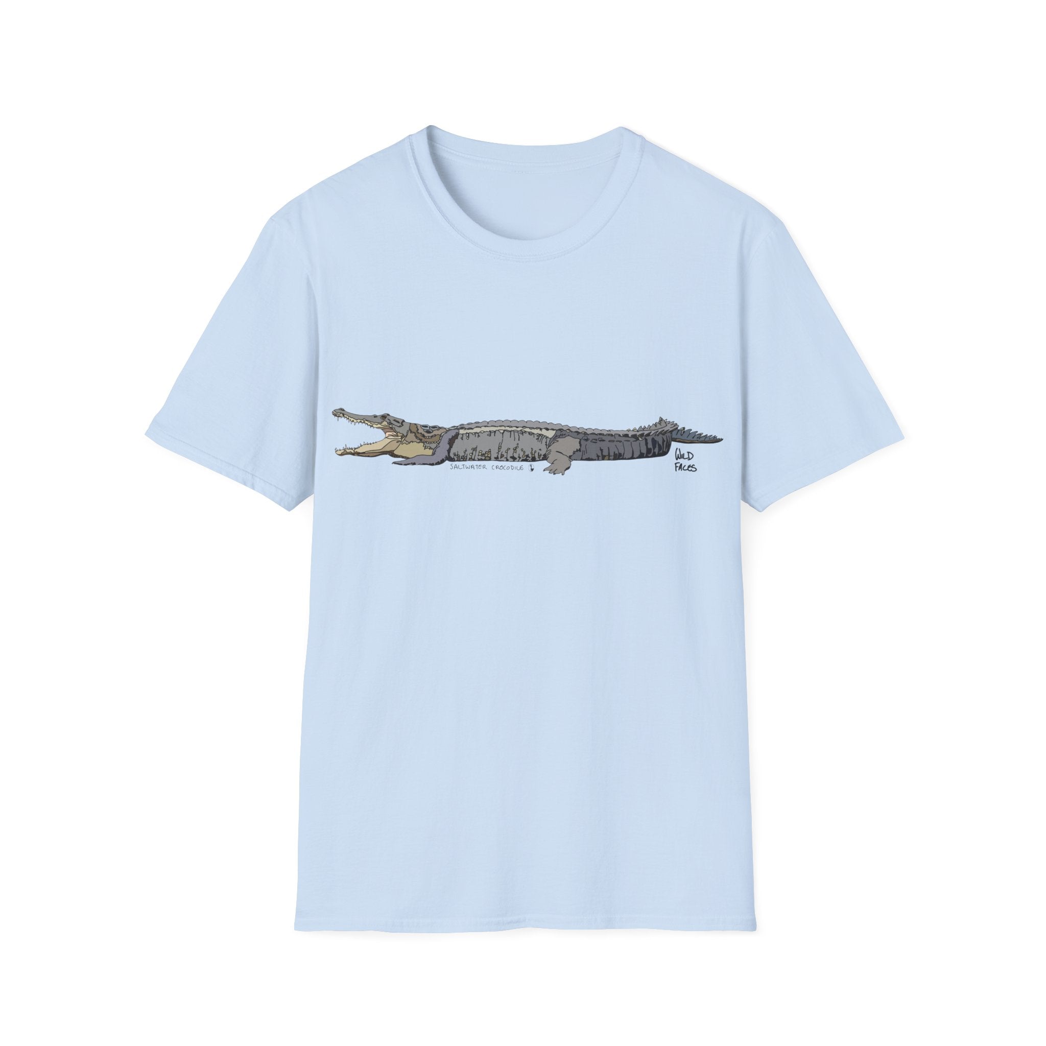 Saltwater Crocodile- Unisex Softstyle T-Shirt Printify