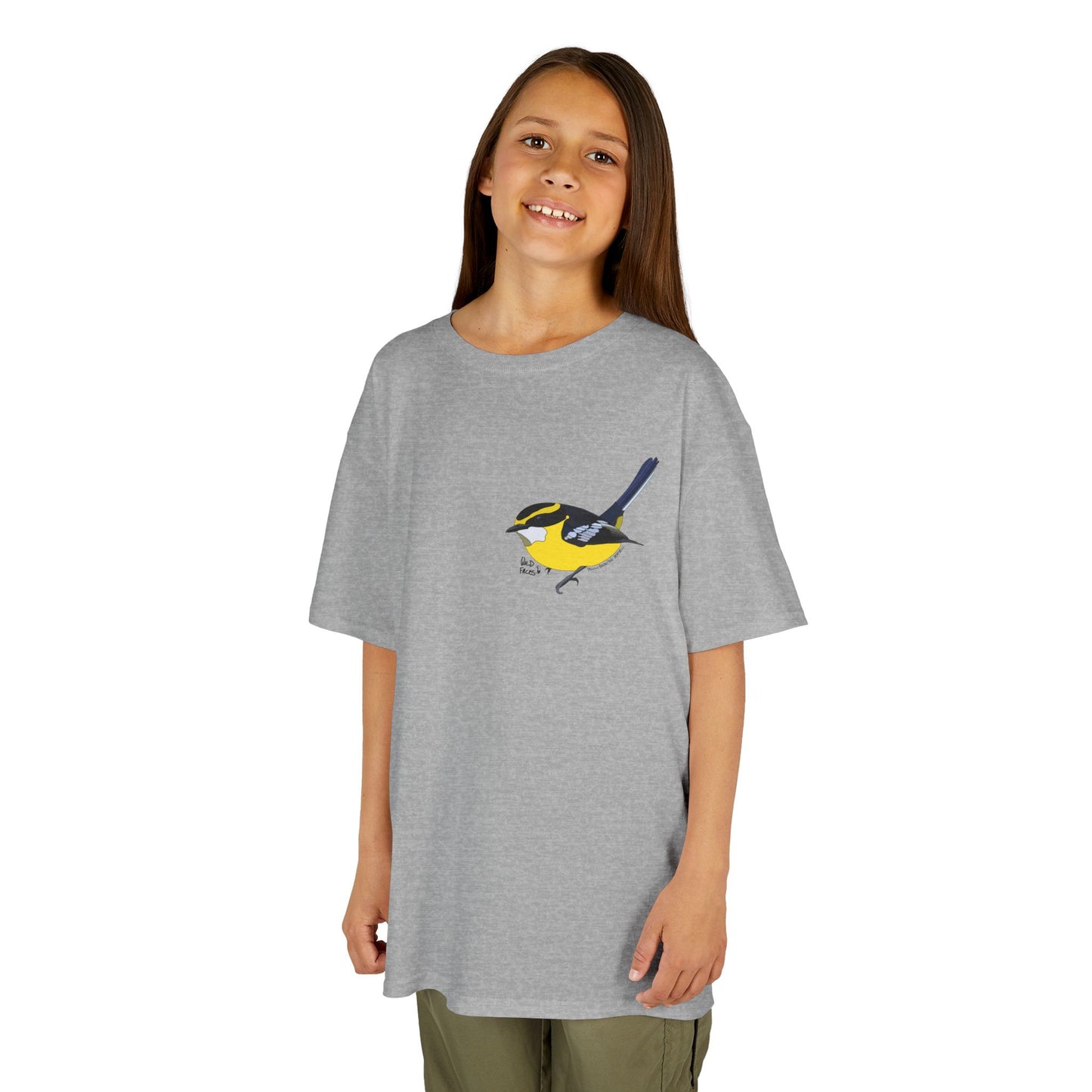 Yellow-breasted Boatbill | Kids Heavy Cotton™ Tee