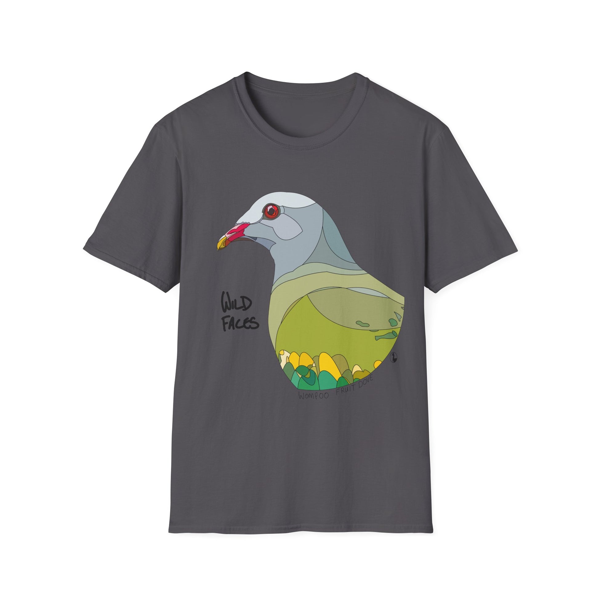 Wompoo Fruit Dove - Unisex Softstyle T-Shirt Printify