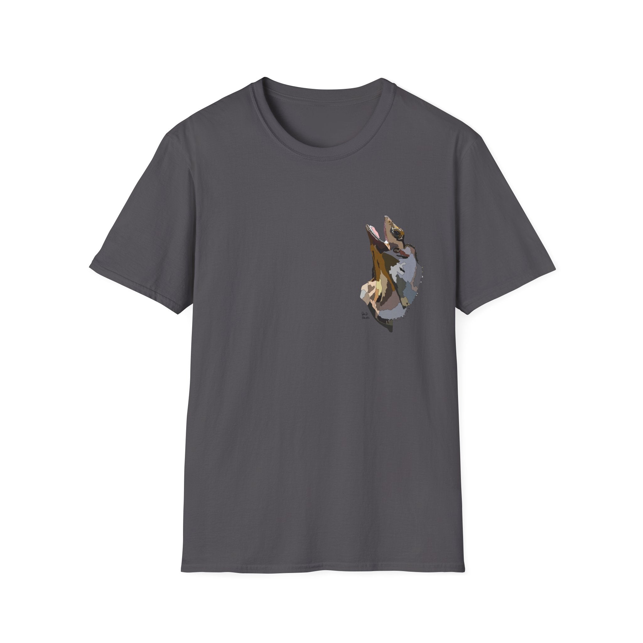 Frilled-neck Lizard - Small design - Unisex Softstyle T-Shirt Printify