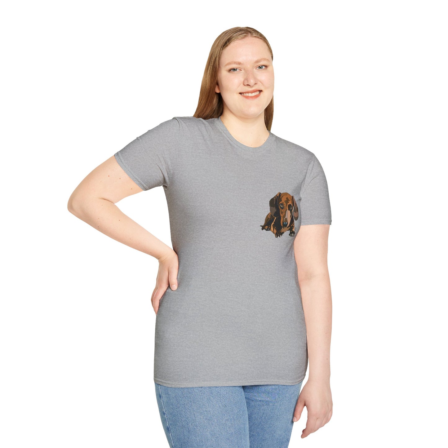Dachshund (small body) - Unisex Softstyle T-Shirt