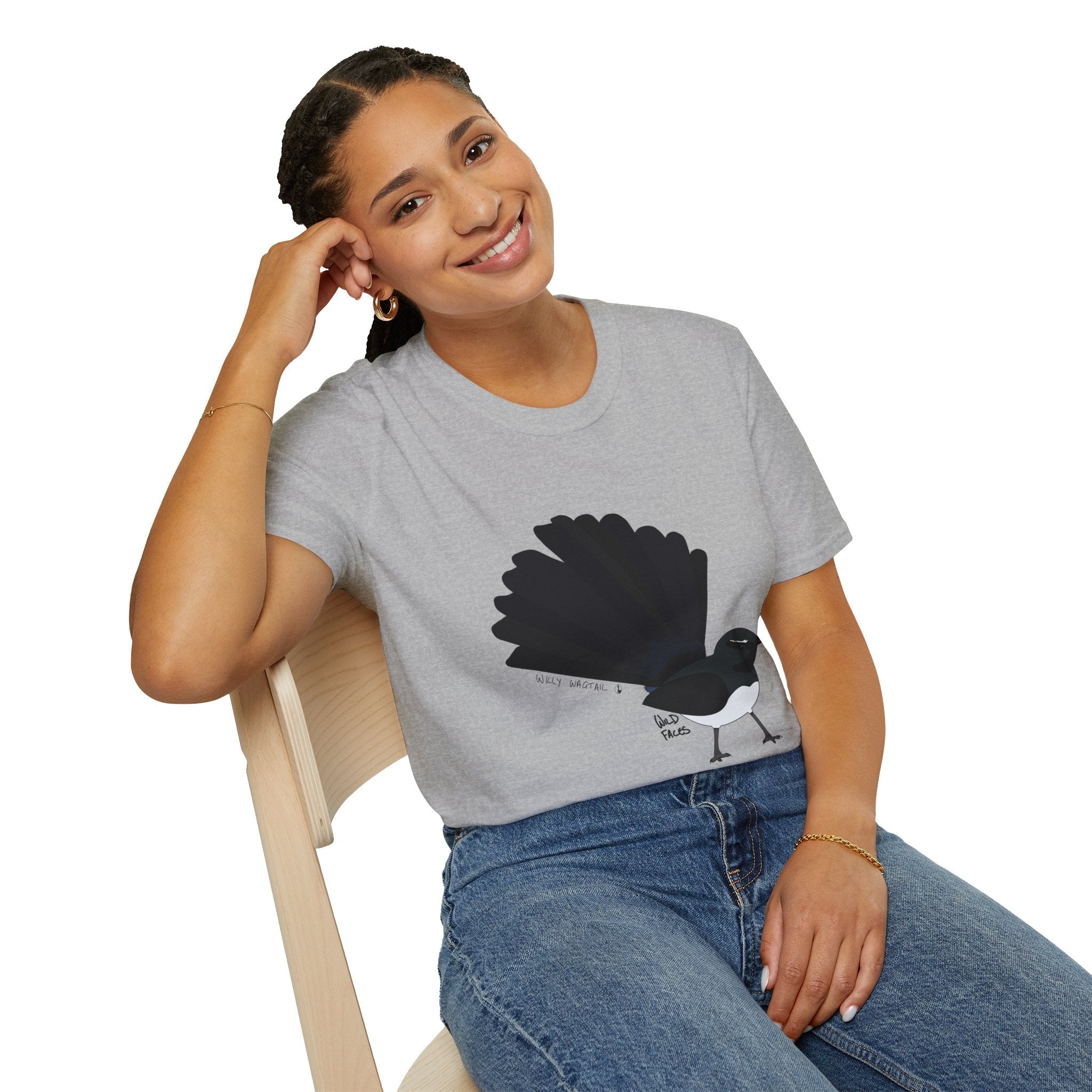 Willy Wagtail - Unisex Softstyle T-Shirt Printify