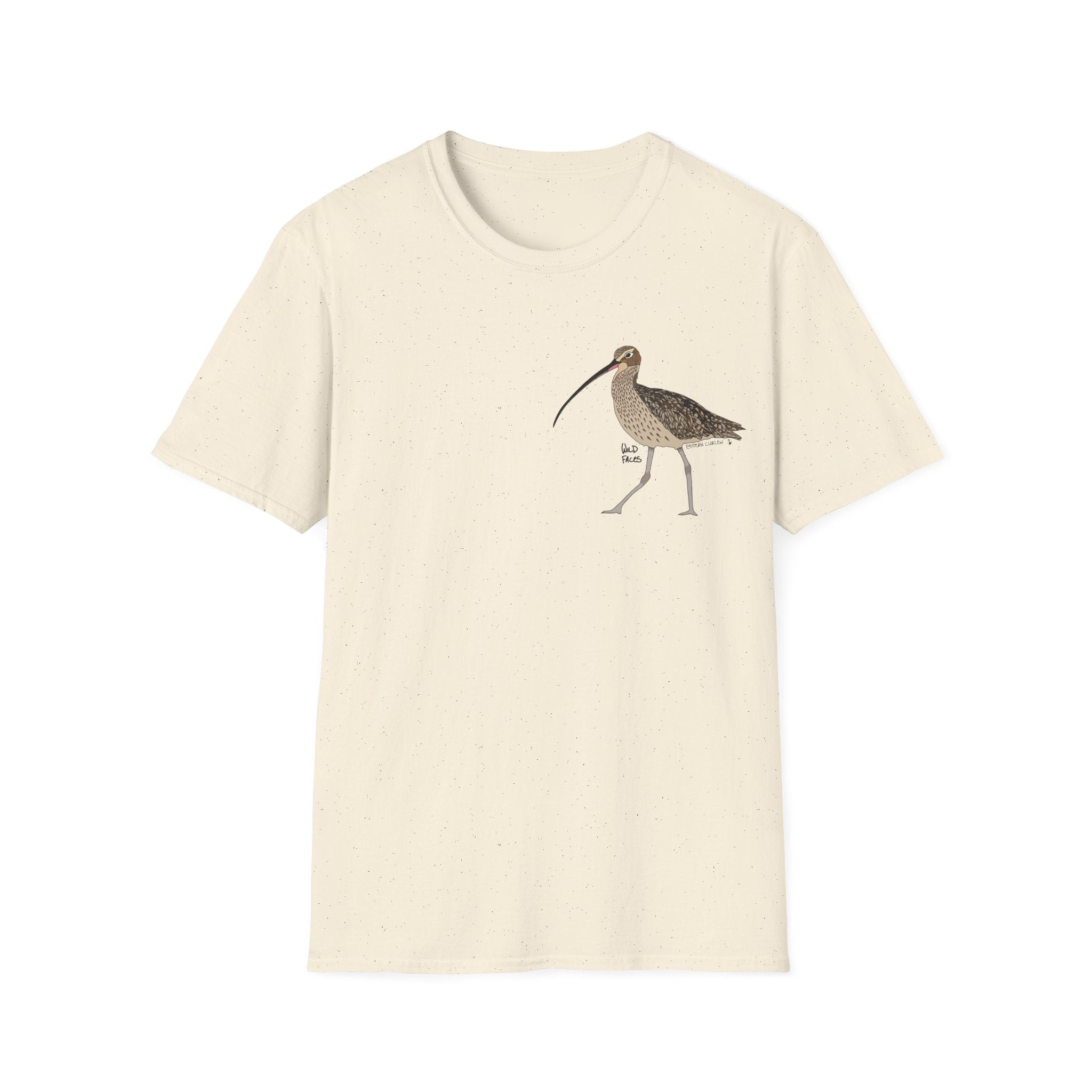 Eastern Curlew- Small design - Unisex Softstyle T-Shirt Printify
