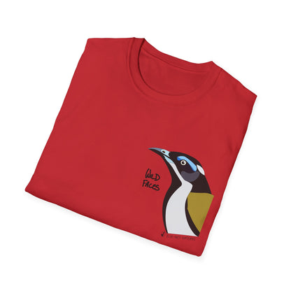 Blue-faced Honeyeater- Small design - Unisex Softstyle T-Shirt