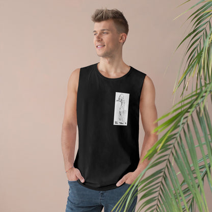 Southern Cassowary (sketch) - Unisex Barnard Tank