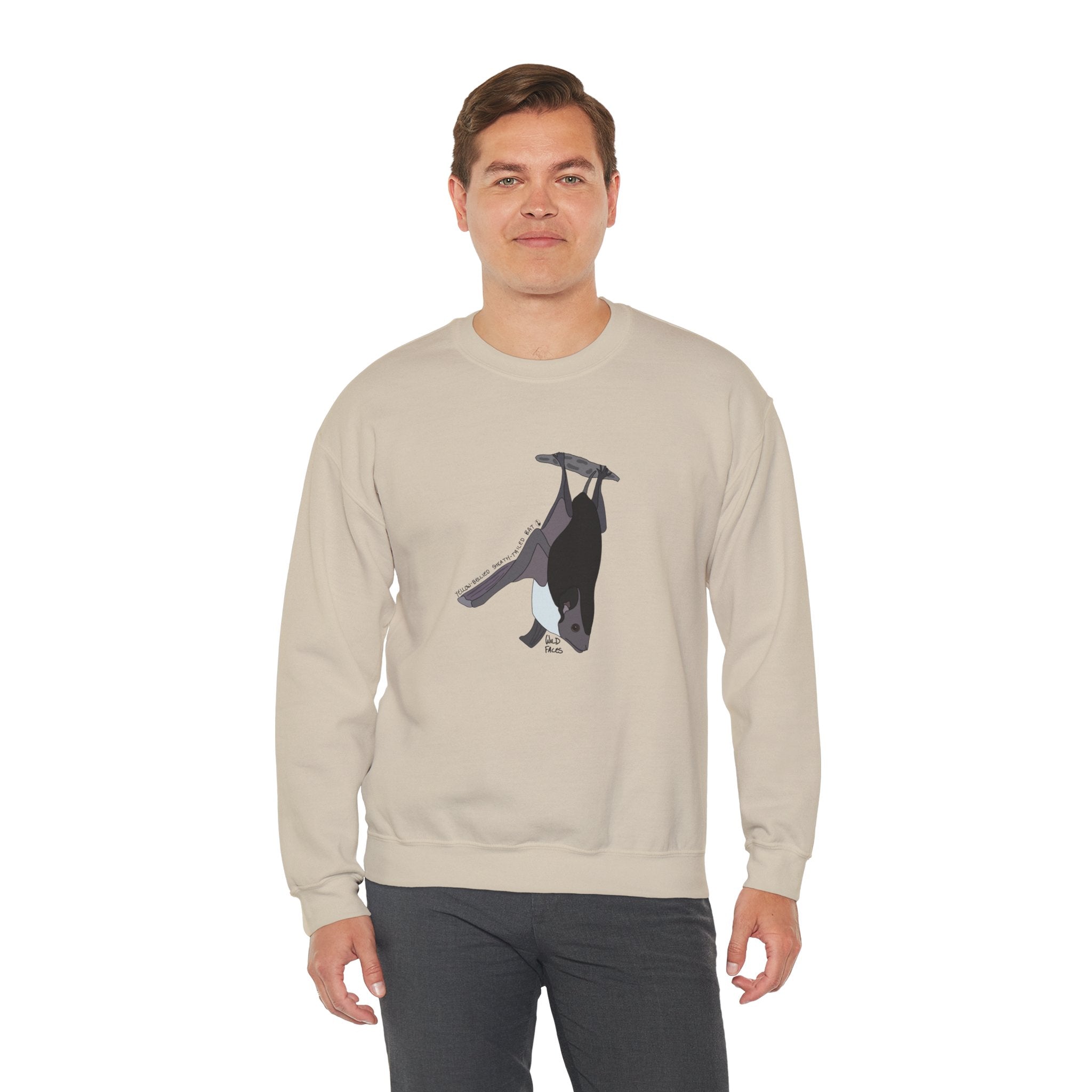 Yellow-bellied Sheath-tailed Bat Sweatshirt | Unisex Heavy Blend™ Crewneck Printify