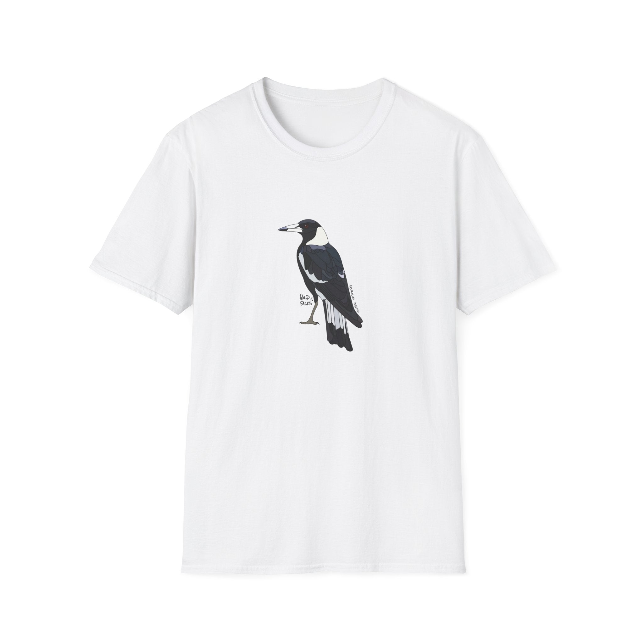 Australian Magpie - Unisex Softstyle T-Shirt