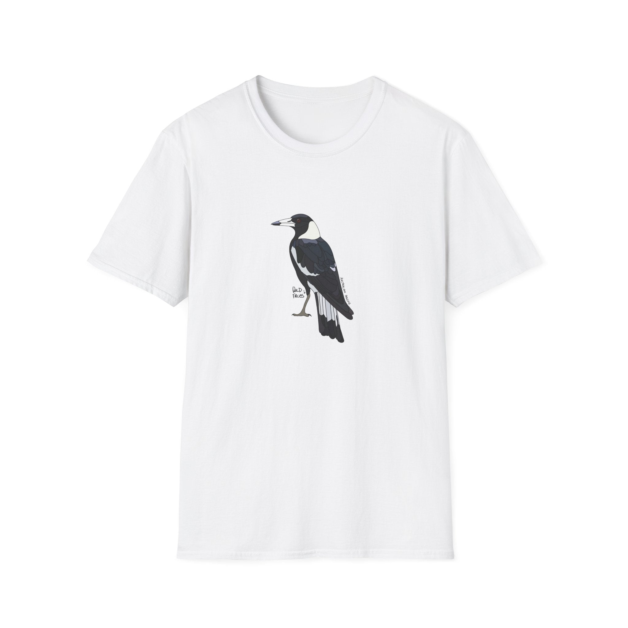 Australian Magpie - Unisex Softstyle T-Shirt