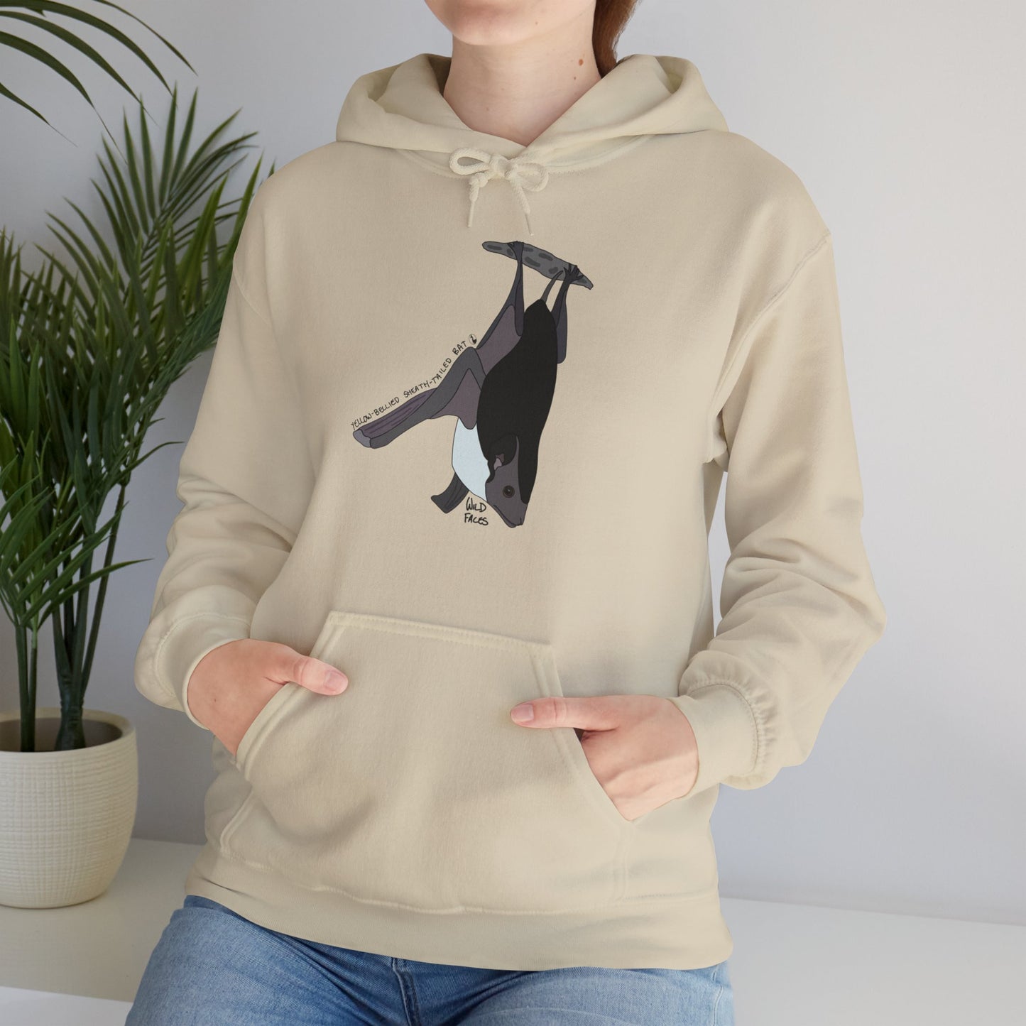 Yellow-bellied Sheath-tailed Bat | Unisex Heavy Blend™ Hooded Sweatshirt