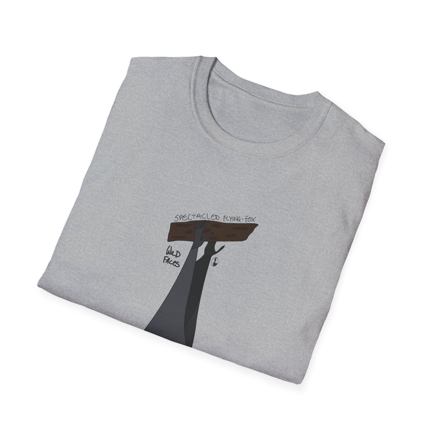 Spectacled Flying Fox - Unisex Softstyle T-Shirt