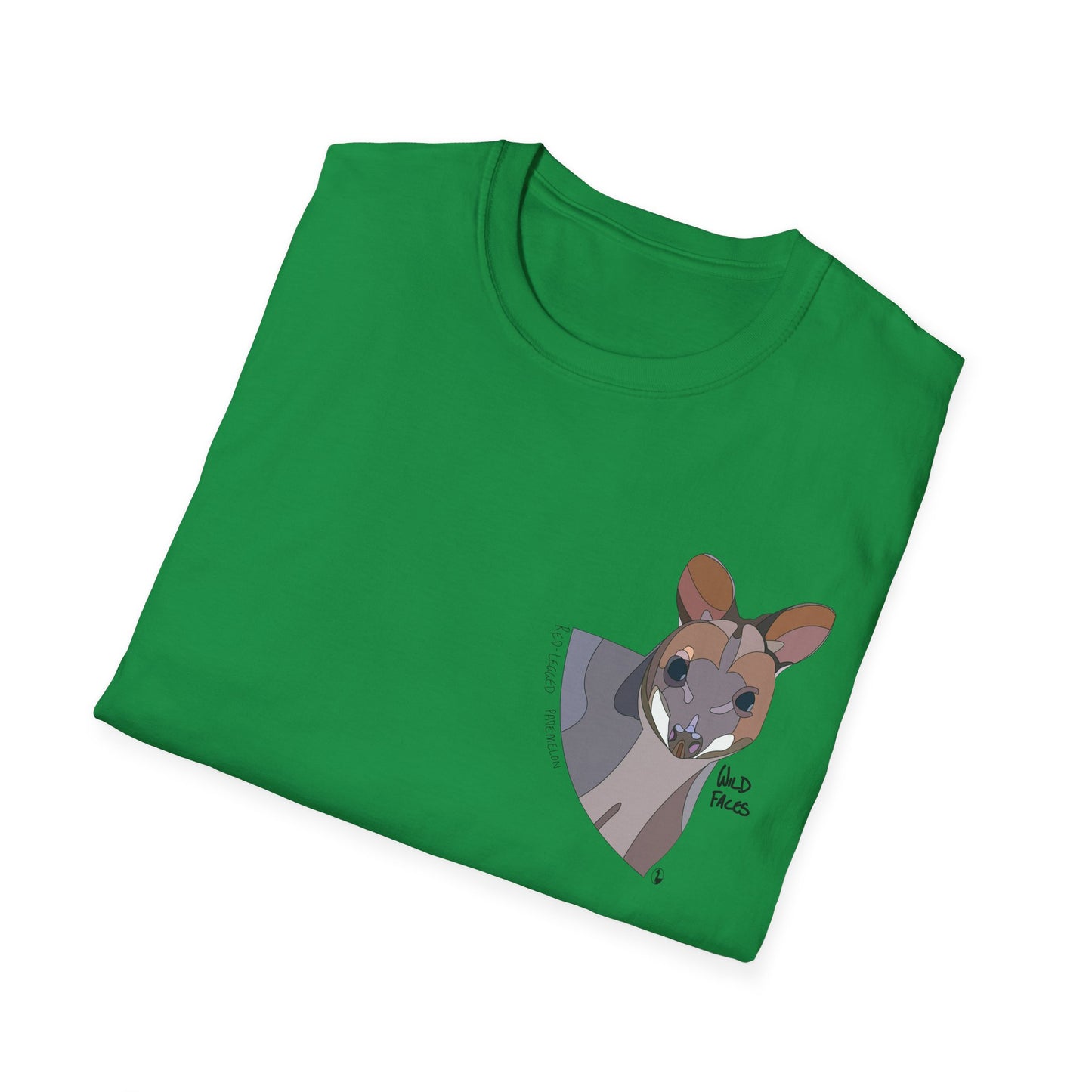 Red-legged Pademelon - Small design - Unisex Softstyle T-Shirt