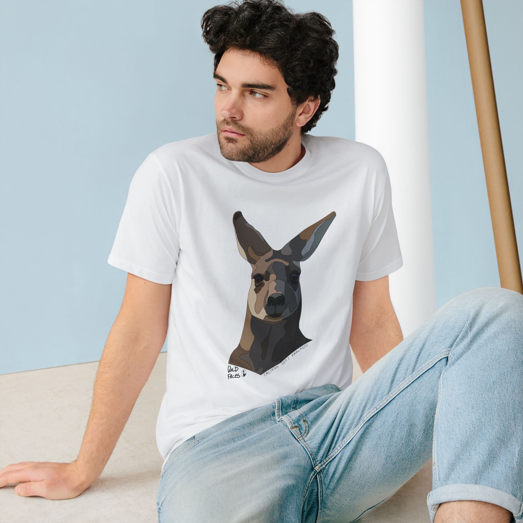 Eastern Grey Kangaroo | Organic Staple T-shirt Printify