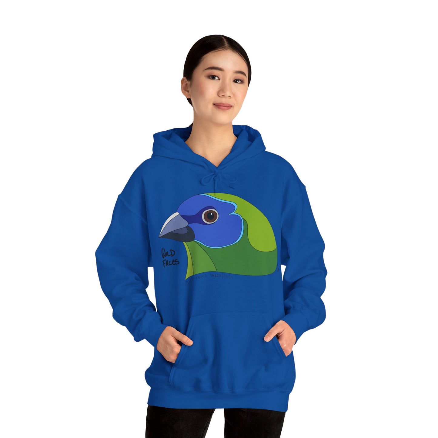 Blue-faced Parrotfinch | Unisex Heavy Blend™ Hooded Sweatshirt