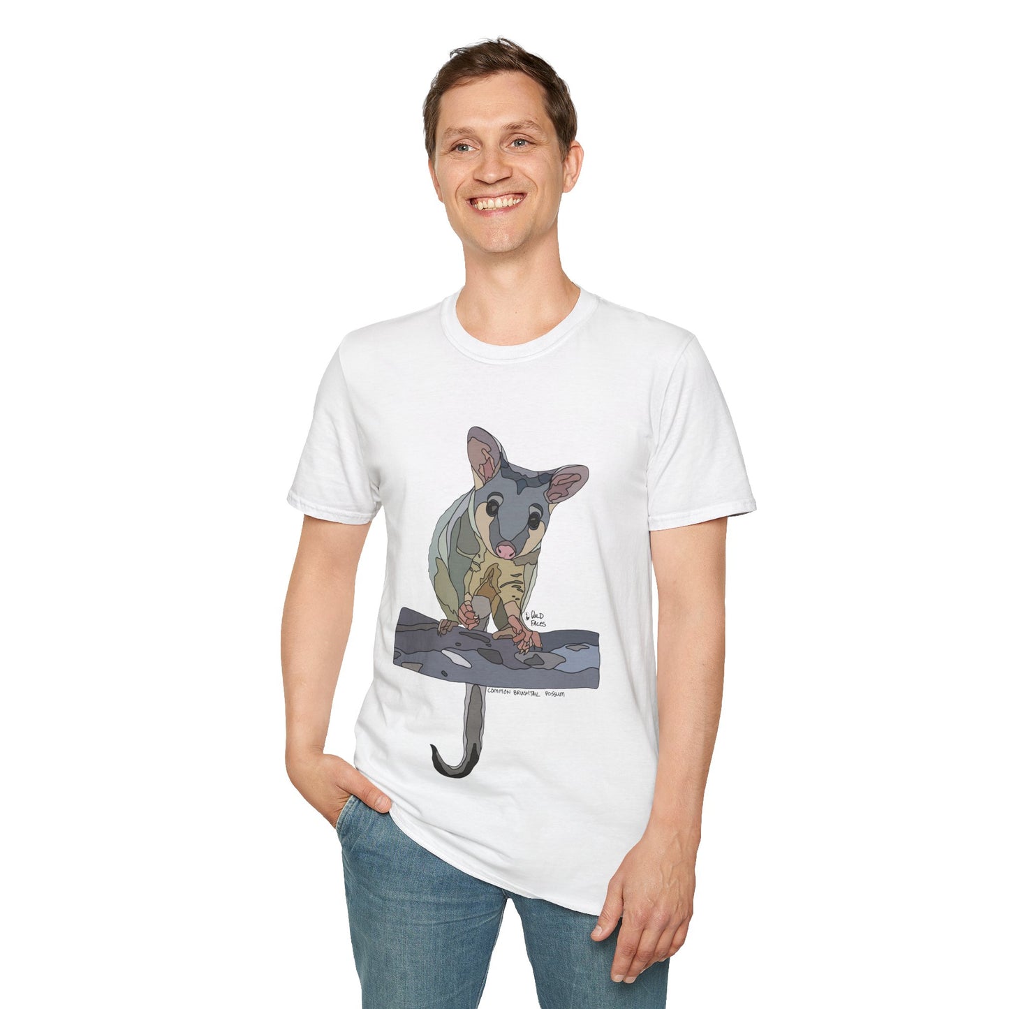 Common Brushtail Possum - Unisex Softstyle T-Shirt Printify