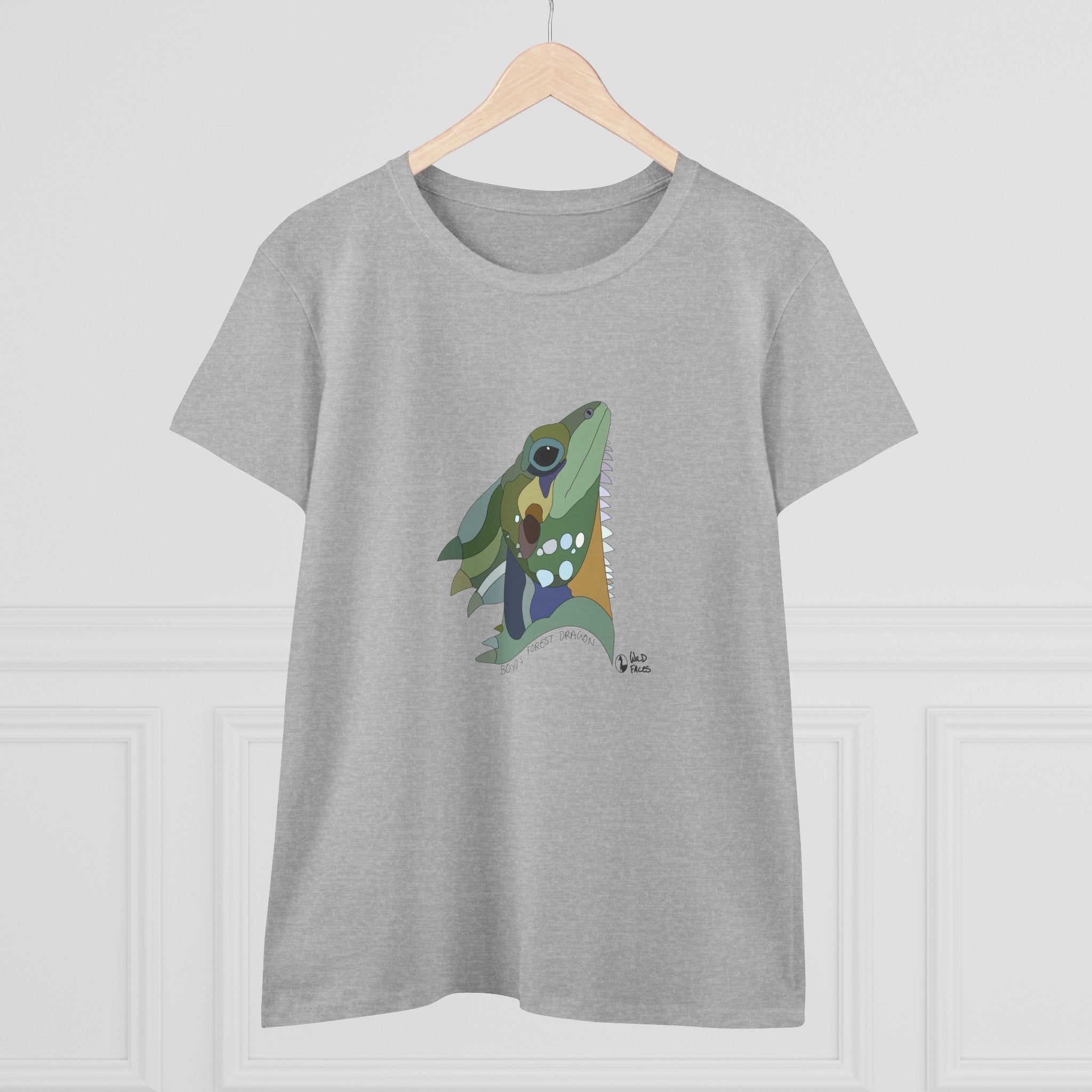 Boyd's Forest Dragon - Women's Midweight Cotton Tee Printify