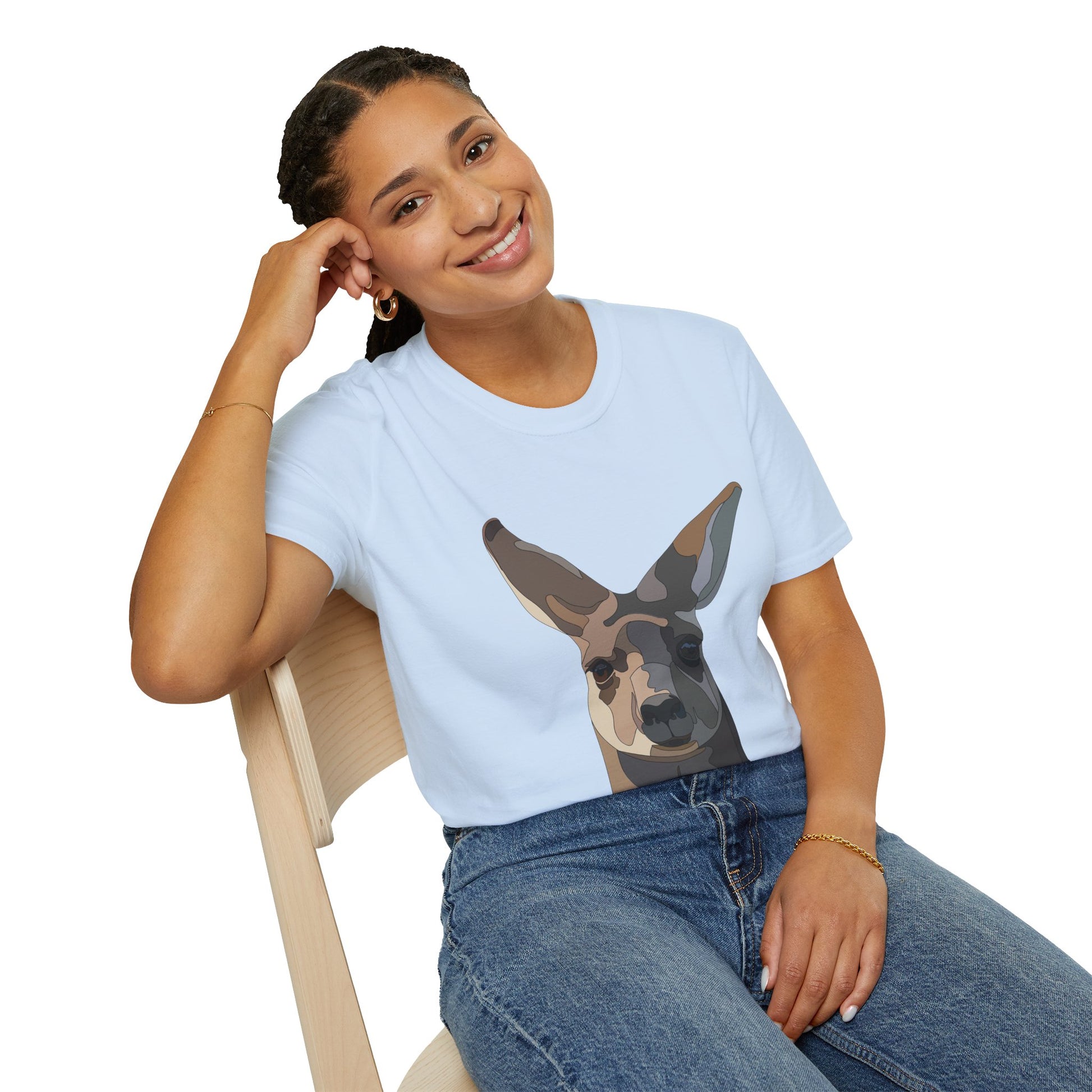 Eastern Grey Kangaroo - Unisex Softstyle T-Shirt Printify