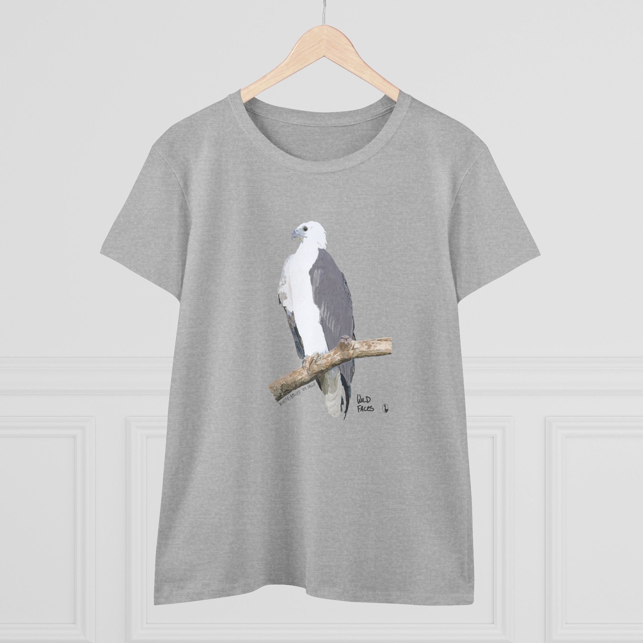 White-bellied Sea Eagle - Women's Midweight Cotton Tee Printify
