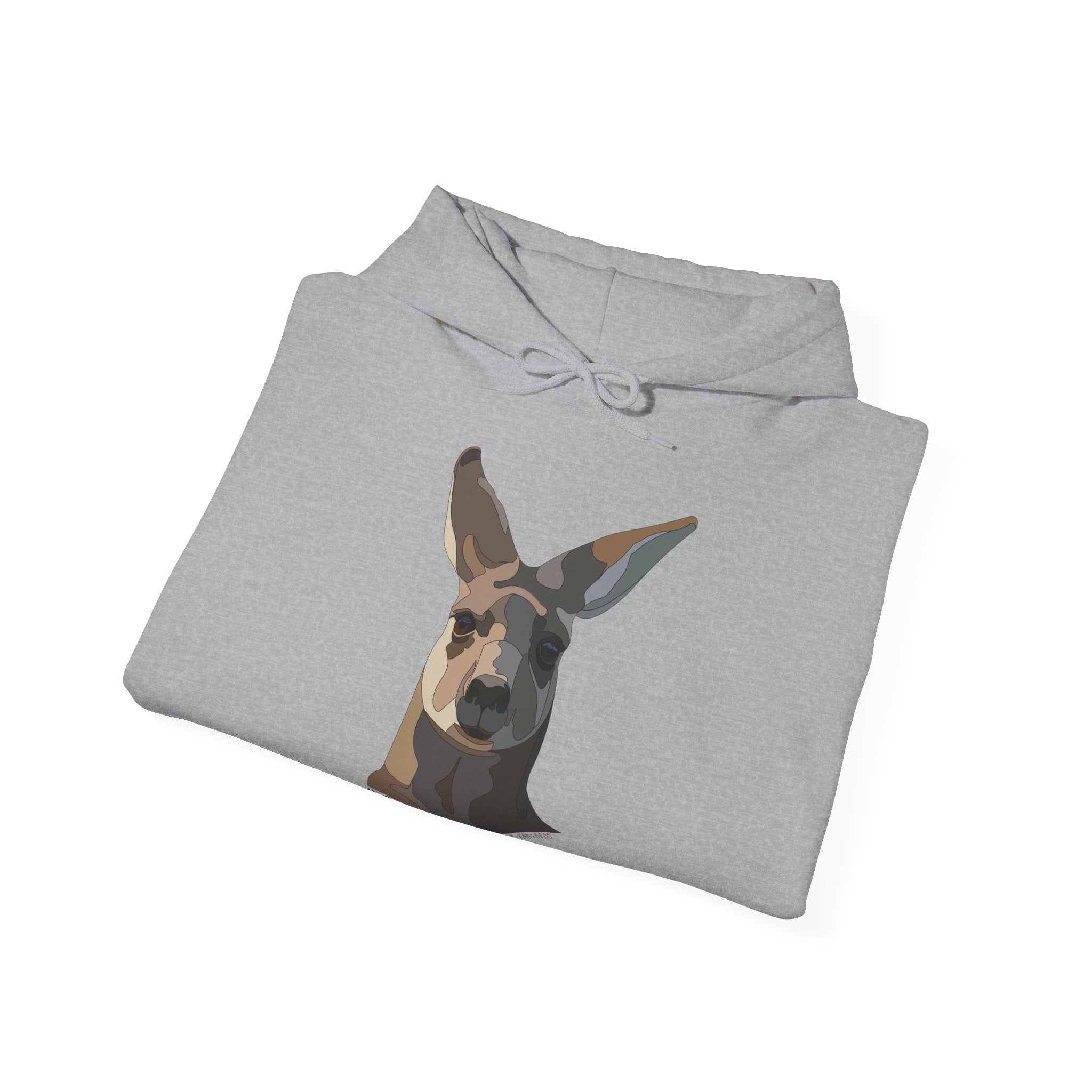 Eastern Grey Kangaroo | Unisex Heavy Blend™ Hooded Sweatshirt Printify