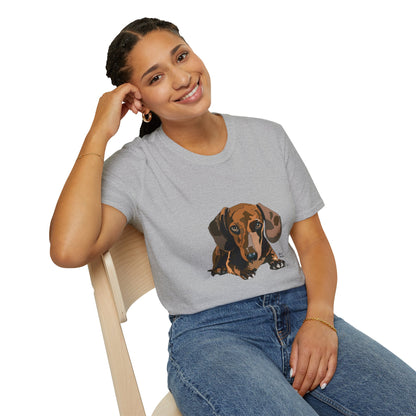 Dachshund (body) - Unisex Softstyle T-Shirt