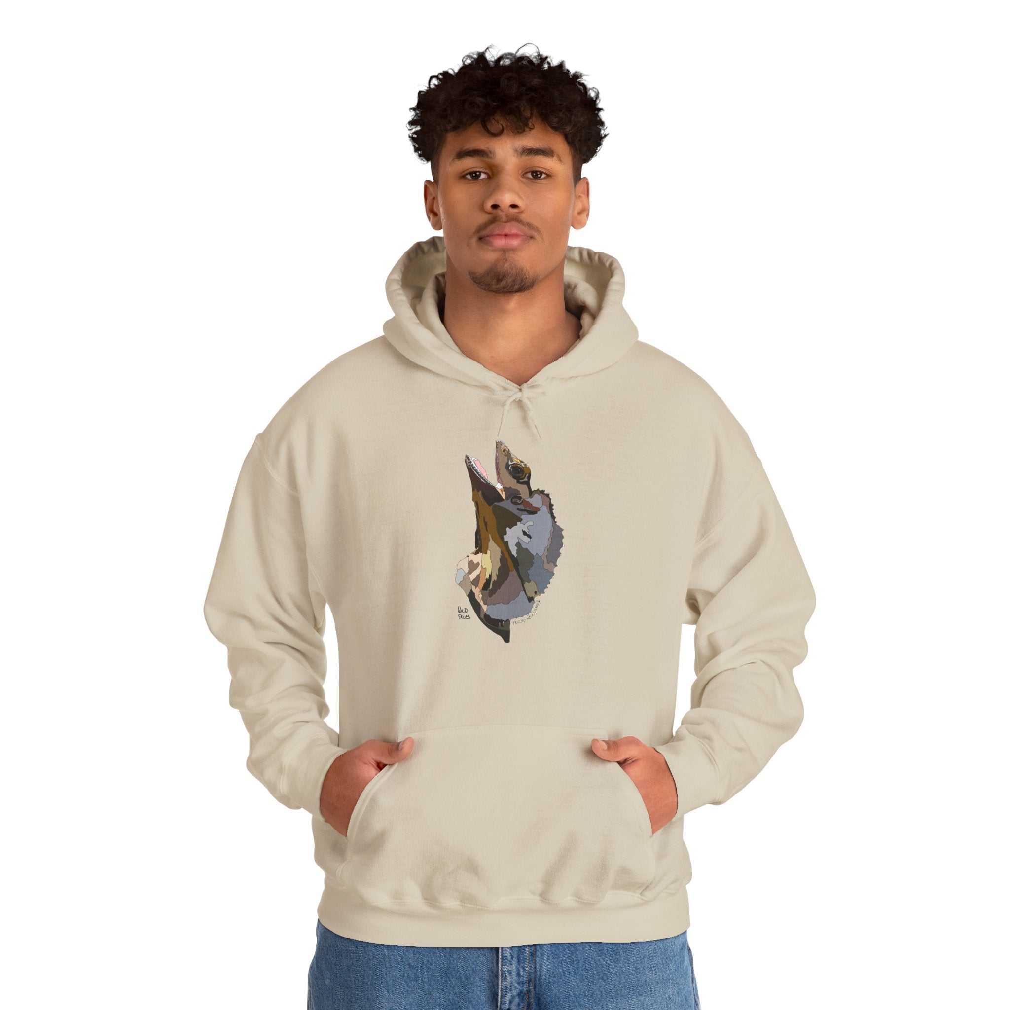 Frilled-neck Lizard | Unisex Heavy Blend™ Hooded Sweatshirt Printify