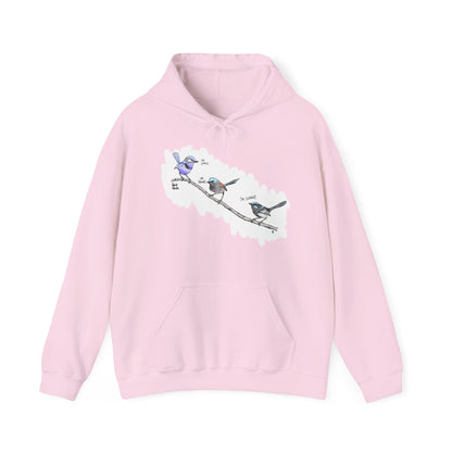 A trio of Fairywrens (spendid, superb and lovely) | Unisex Heavy Blend™ Hooded Sweatshirt