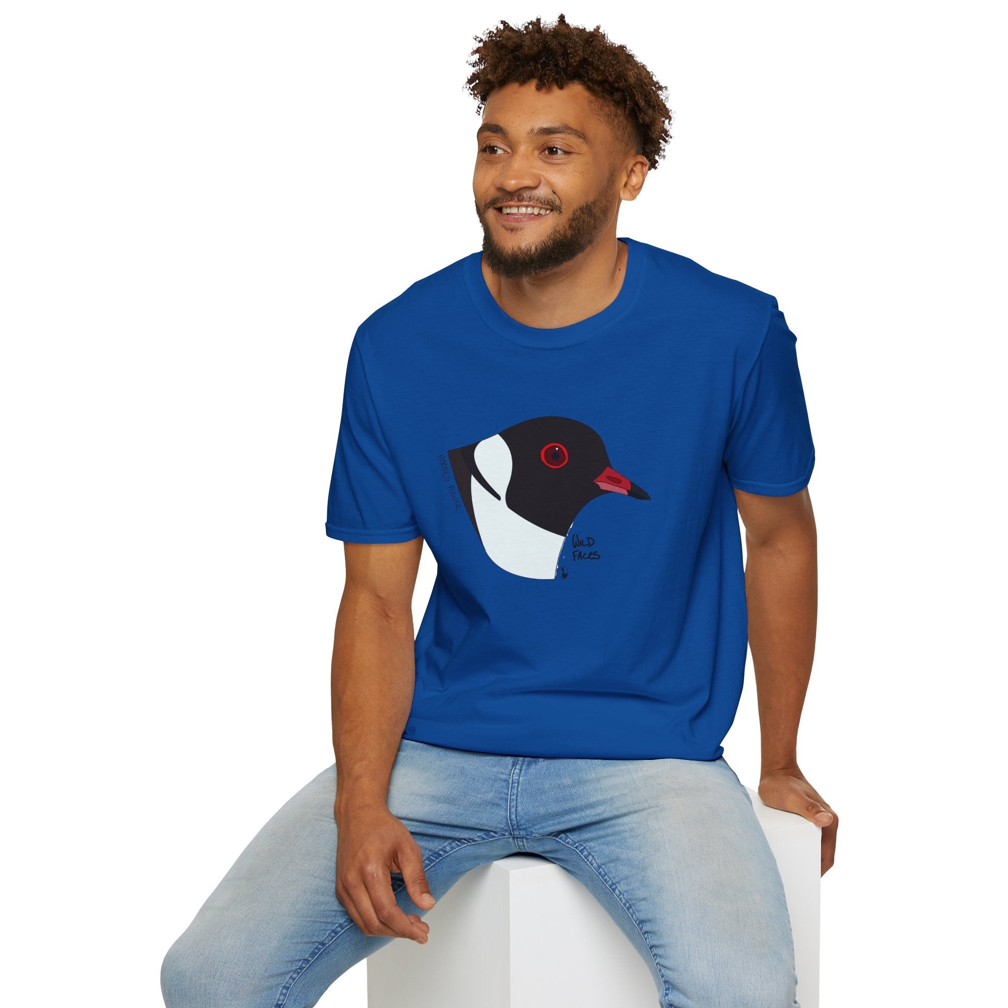 Hooded Plover Head- Unisex Softstyle T-Shirt Printify