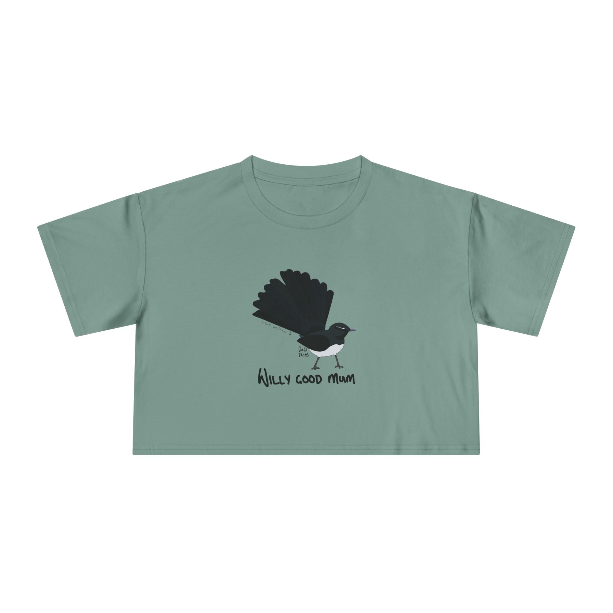 Willy good mum - Willy Wagtail - Women's Crop Tee