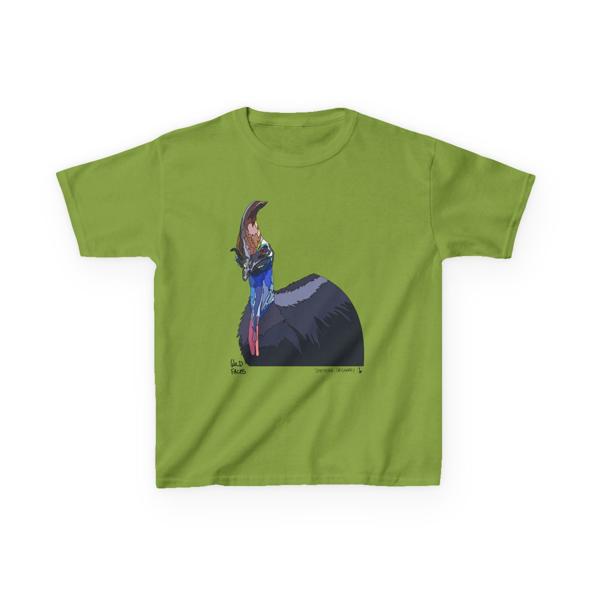 Southern Cassowary | Kids Heavy Cotton™ Tee Printify