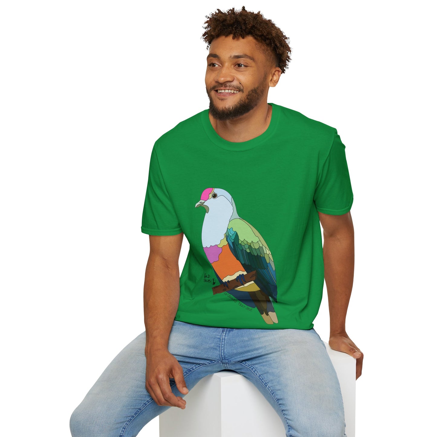 Rose-crowned Fruit Dove - Unisex Softstyle T-Shirt