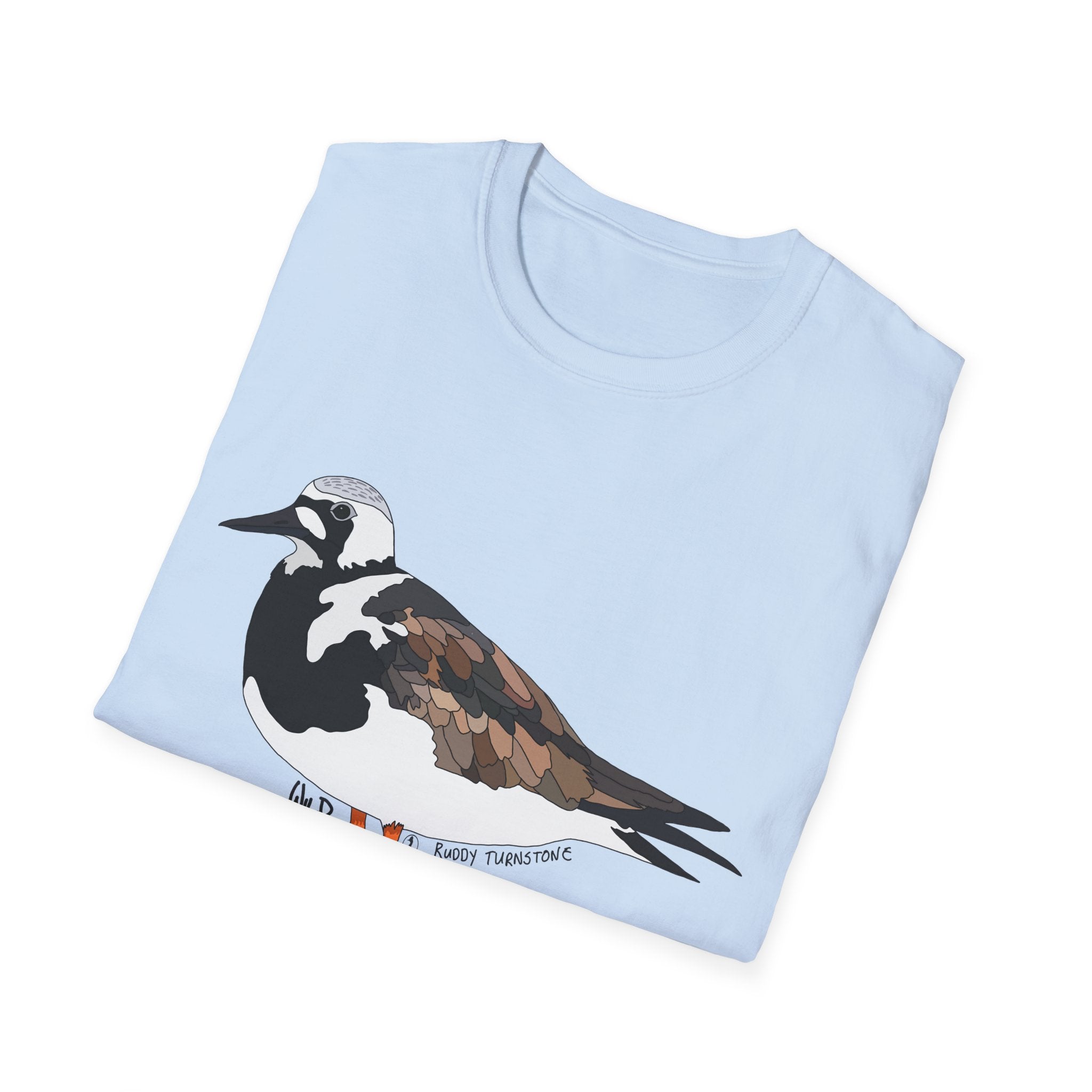 Ruddy Turnstone- large design - Unisex Softstyle T-Shirt Printify