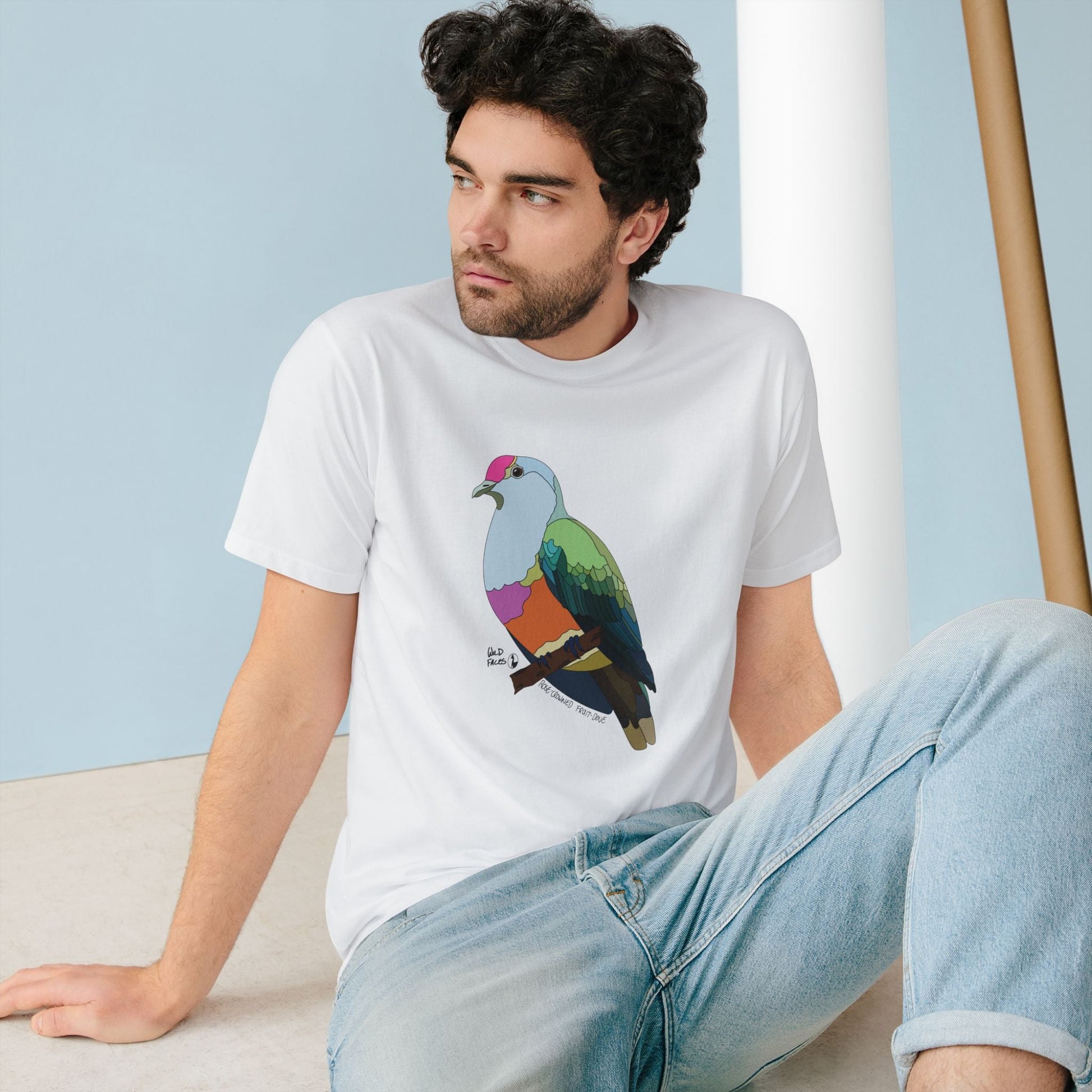 Rose-crowned Fruit Dove | Organic Staple T-shirt Printify