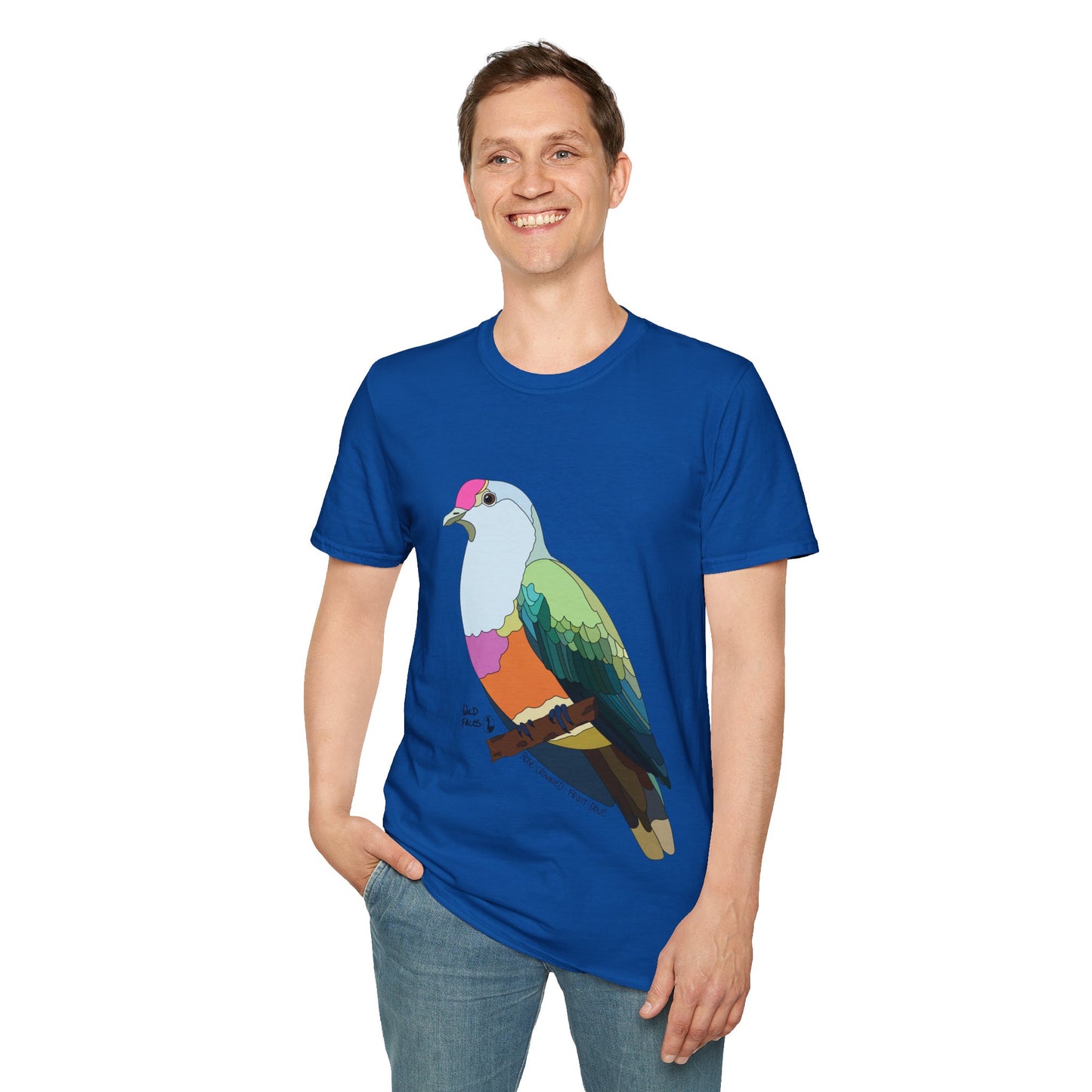 Rose-crowned Fruit Dove - Unisex Softstyle T-Shirt