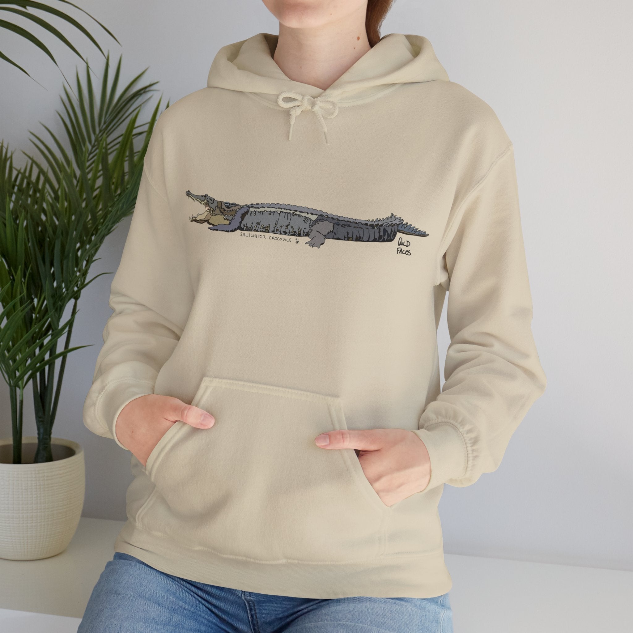 Saltwater Crocodile | Unisex Heavy Blend™ Hooded Sweatshirt Printify