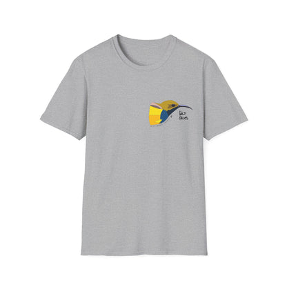 Olive-backed Sunbird - Small design - Unisex Softstyle T-Shirt Printify