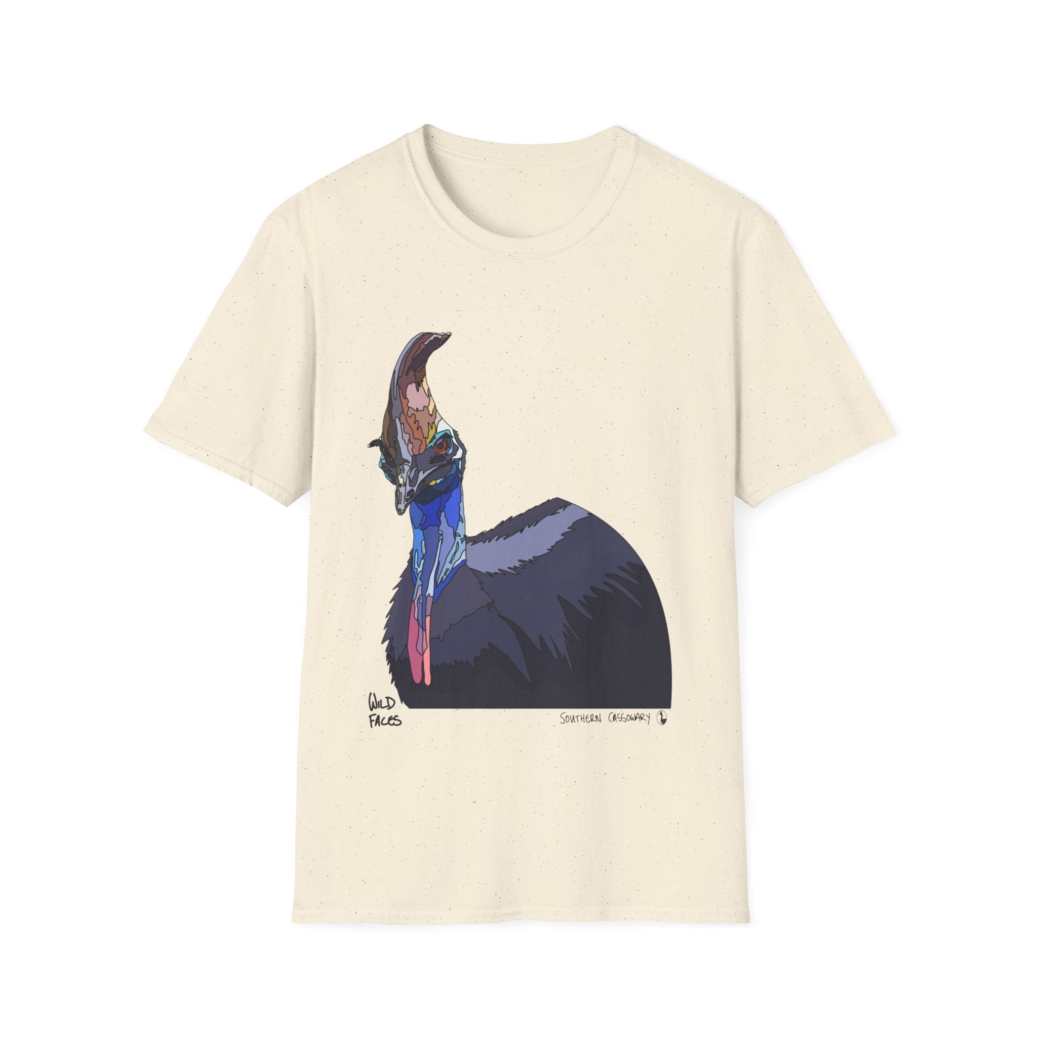 Southern Cassowary - Unisex Softstyle T-Shirt Printify