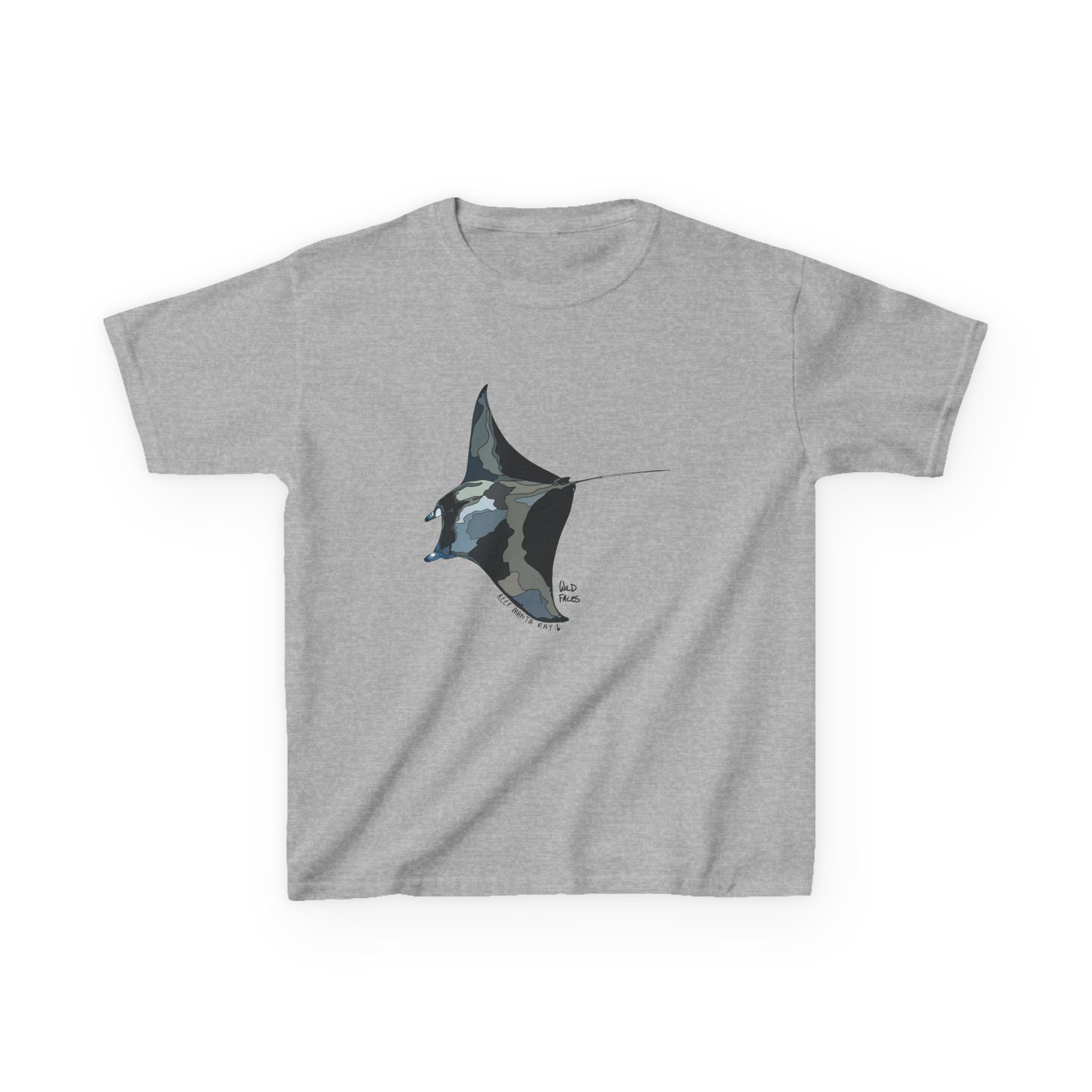 Reef Manta Ray| Kids Heavy Cotton™ Tee Printify
