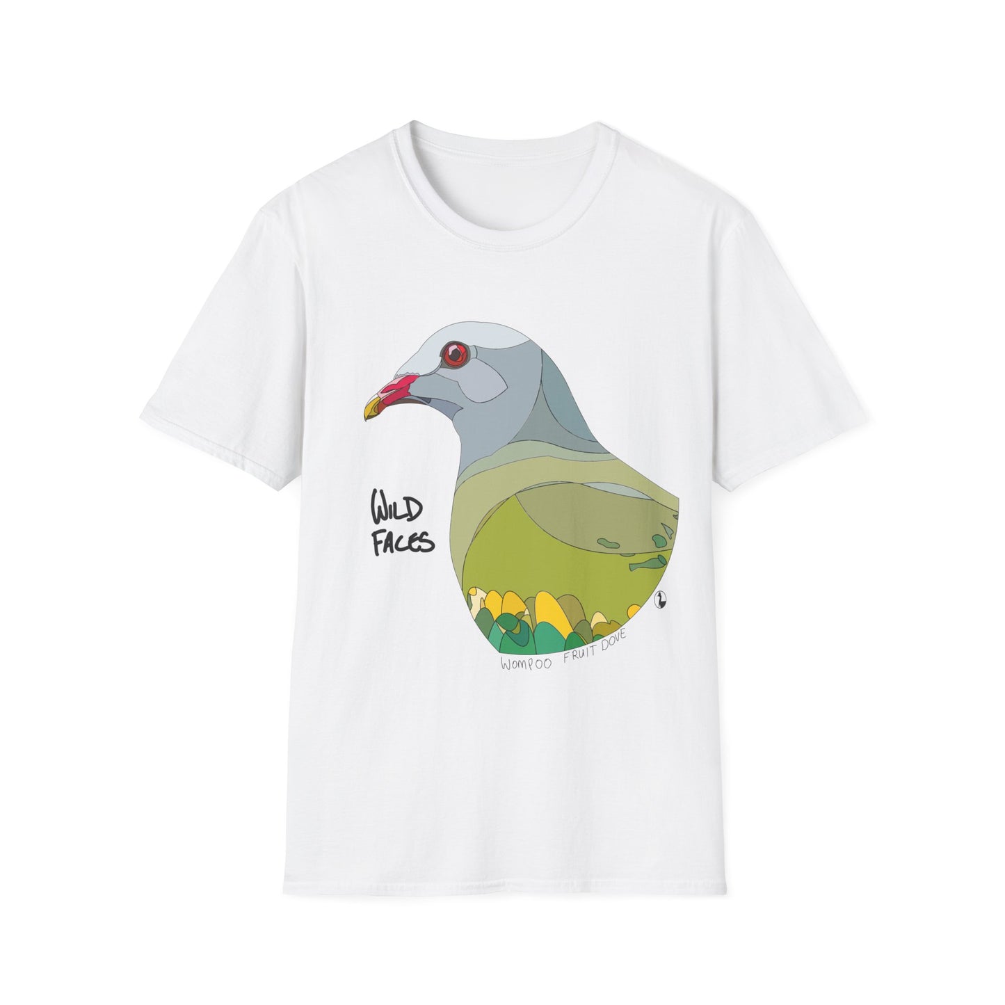 Wompoo Fruit Dove - Unisex Softstyle T-Shirt Printify