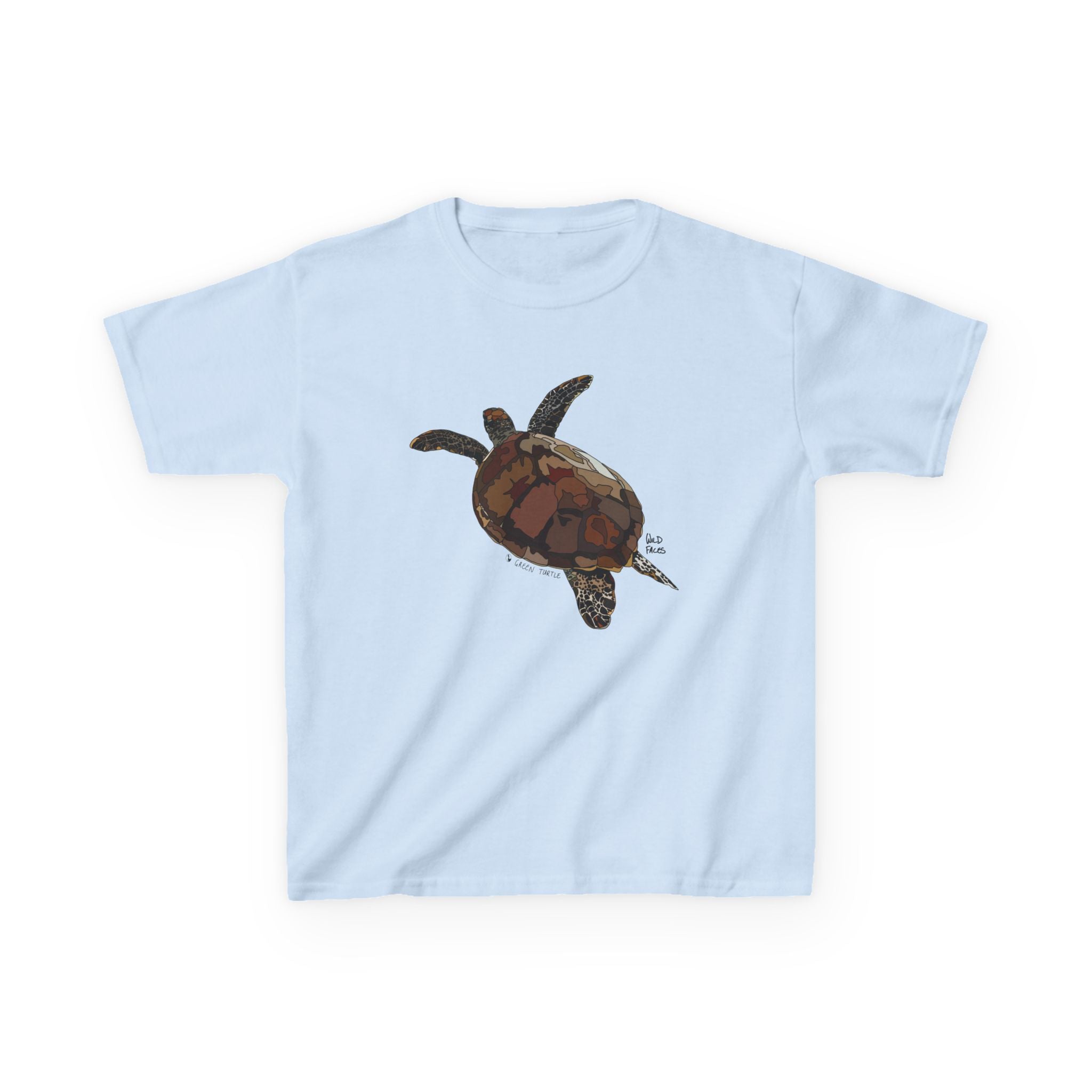 Green Turtle | Kids Heavy Cotton™ Tee Printify