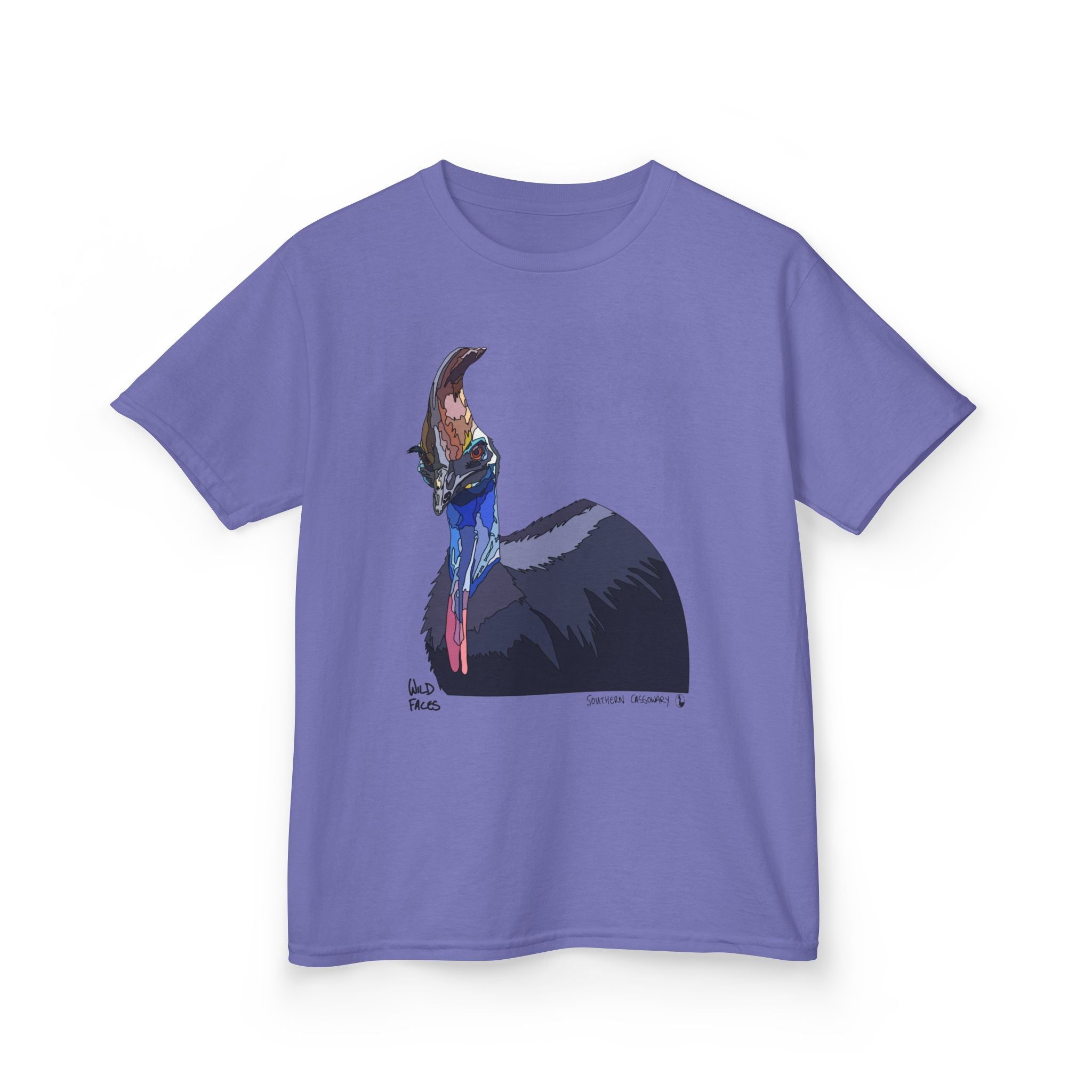 Southern Cassowary | Kids Heavy Cotton™ Tee Printify