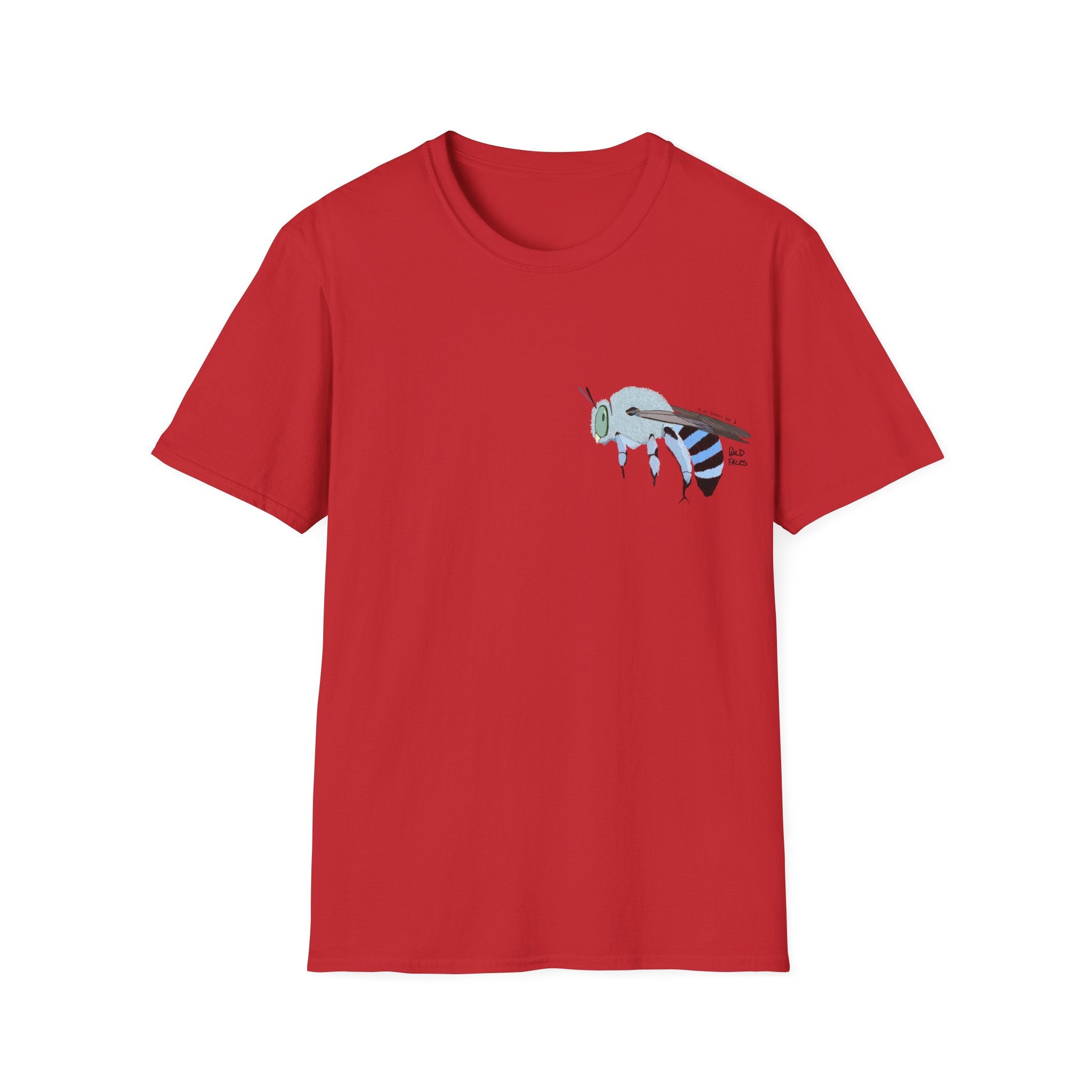 Blue-banded Bee - Small design - Unisex Softstyle T-Shirt